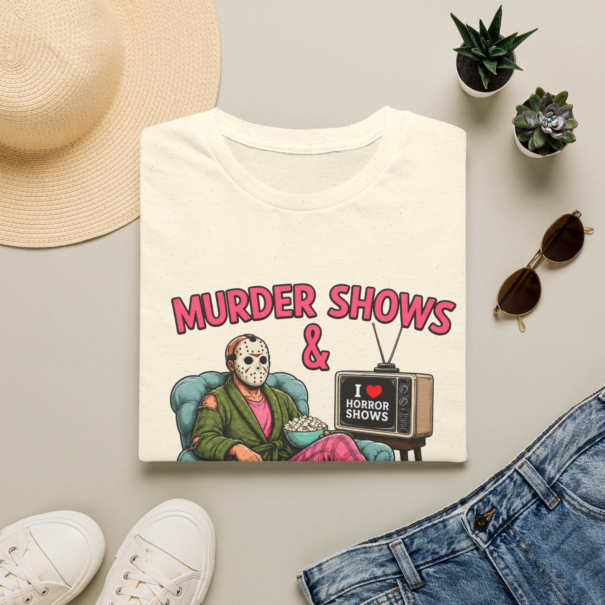 Murder Shows and Comfy Clothes Tee- Gildan