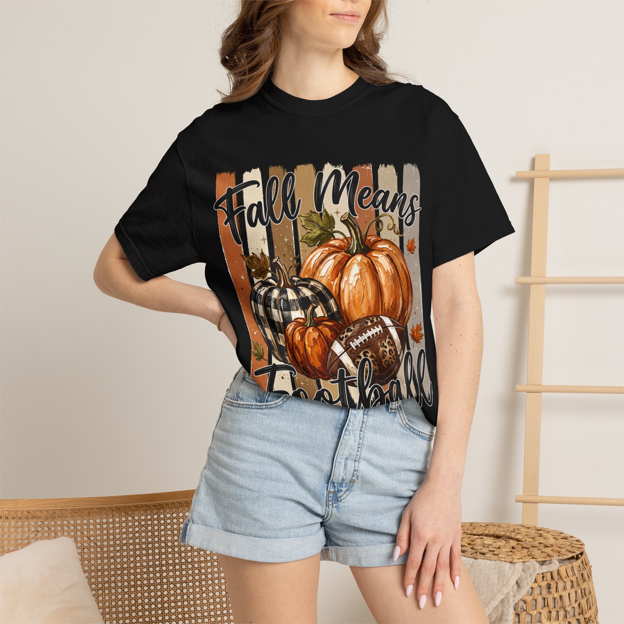 Fall Means Football Tee - Comfort Colors
