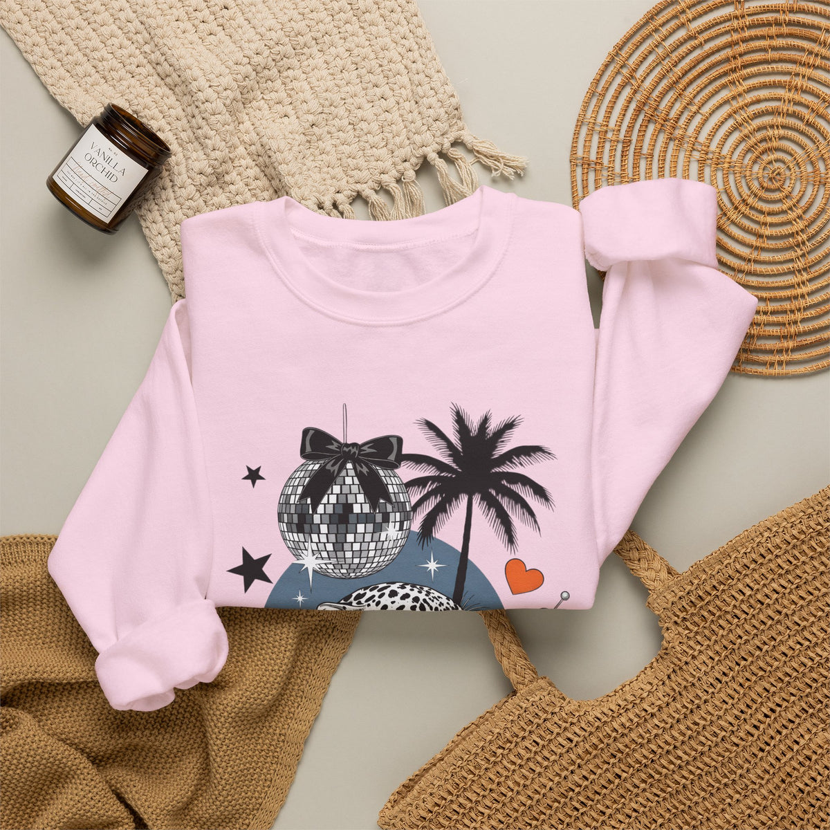 Disco Cheetah Sweatshirt - Gildan