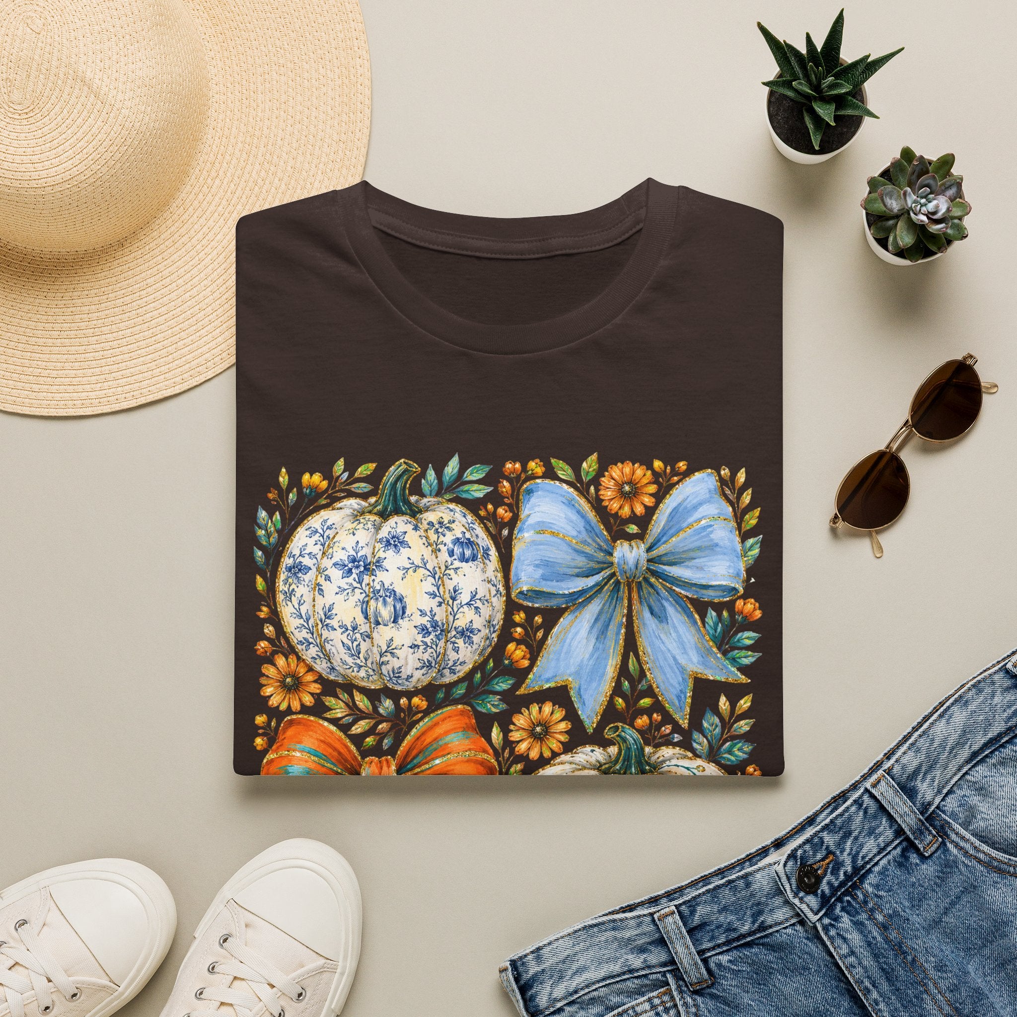 Pumpkin Bows Tee - Gildan