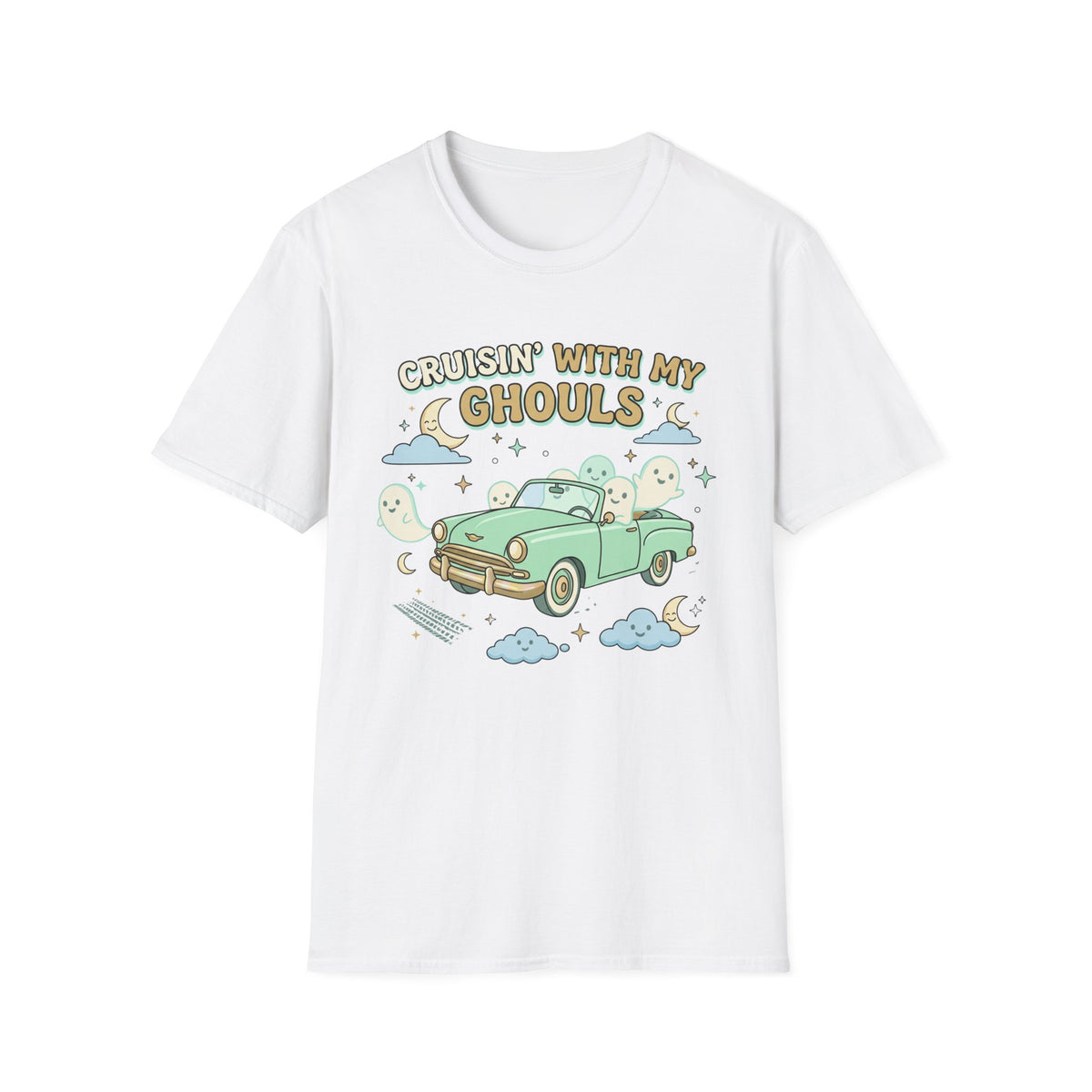 Cruisin' With My Ghouls Tee - Gildan