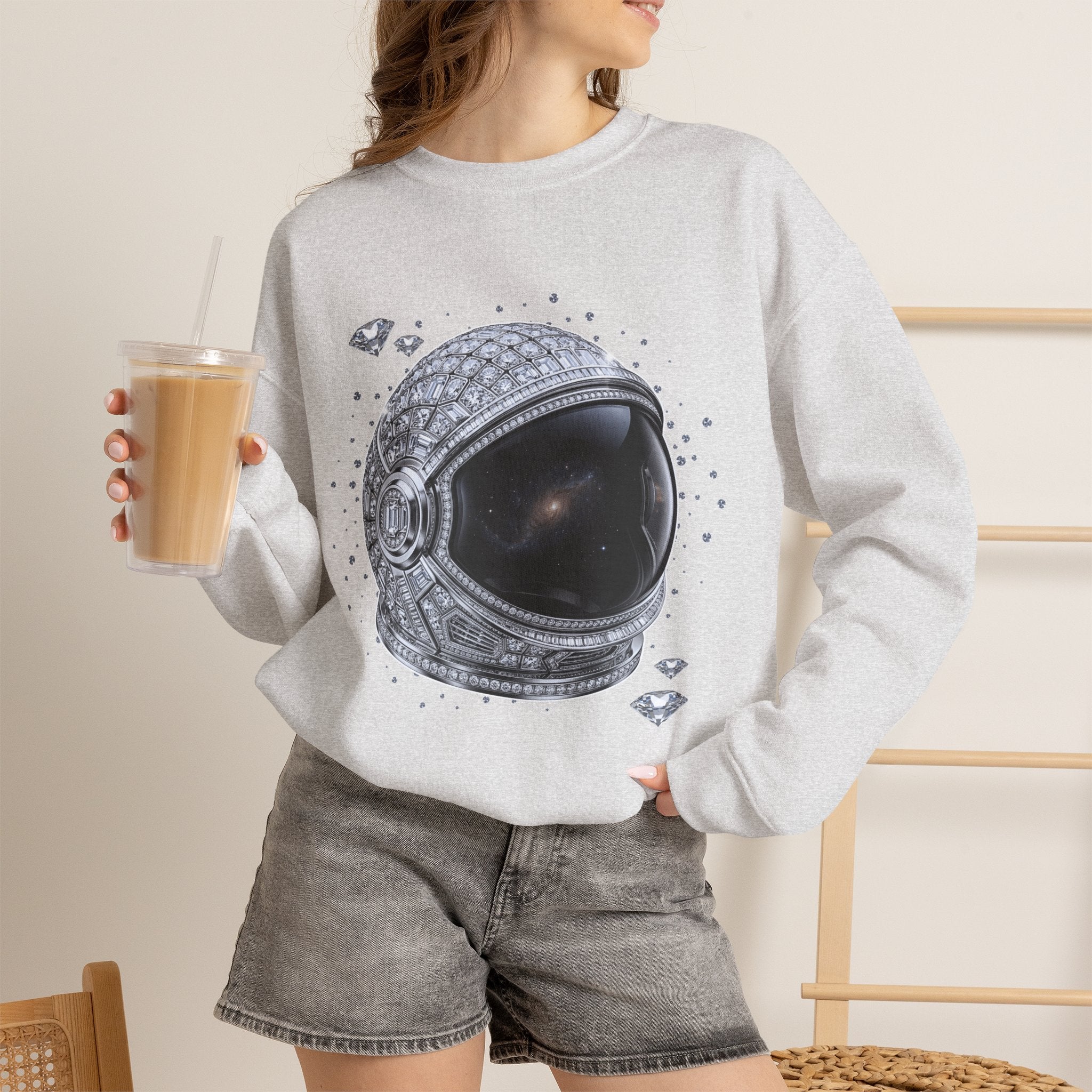Sparkle Astronaut Sweatshirt - Gildan