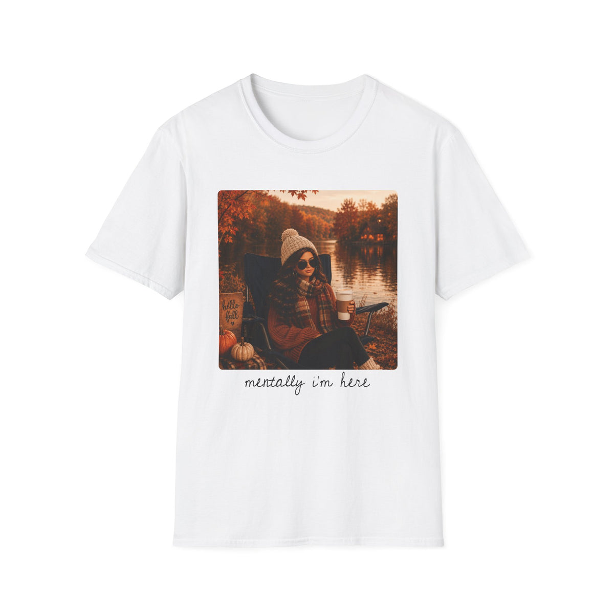 Mentally I'm Here Tee - Gildan