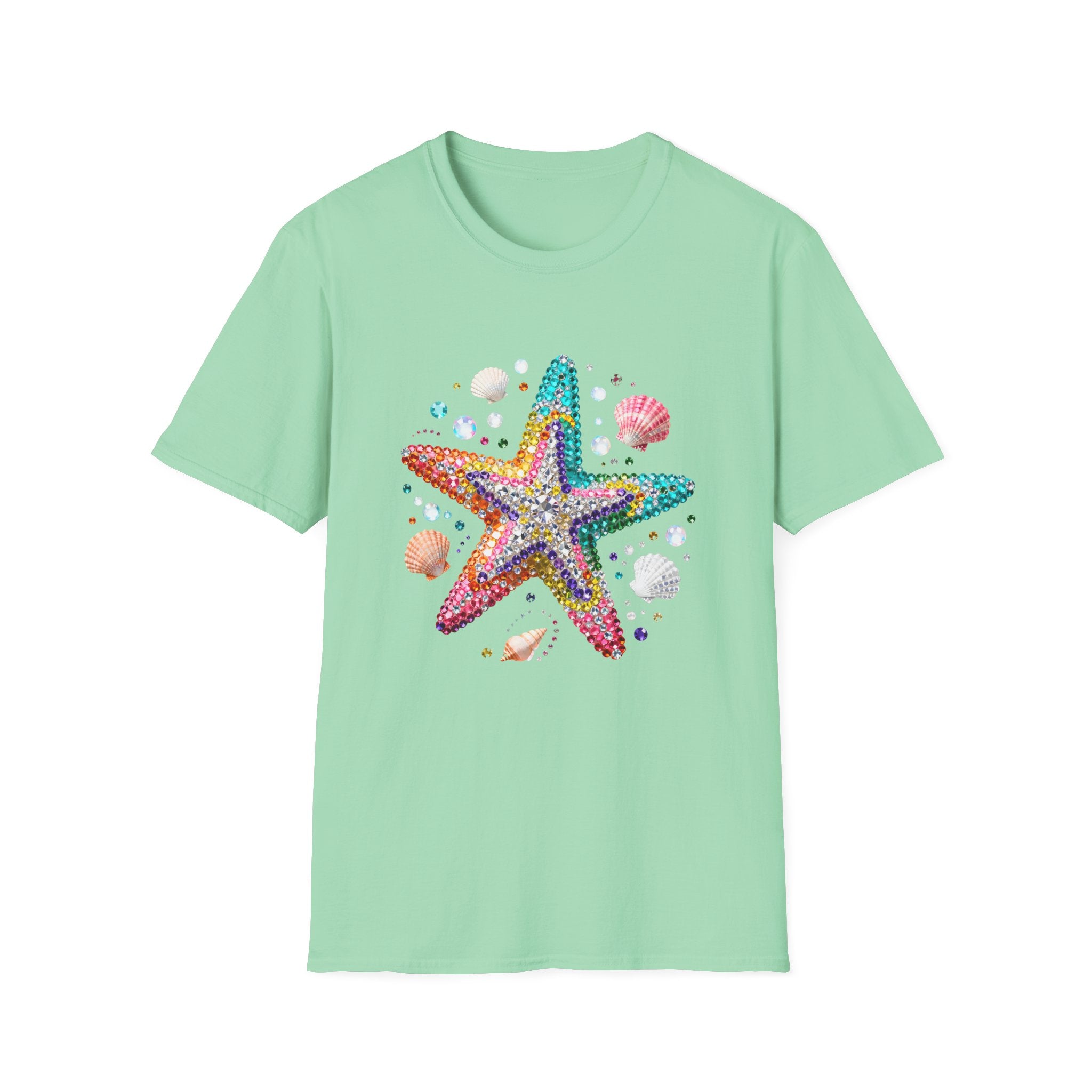 Jeweled Starfish Tee - Gildan