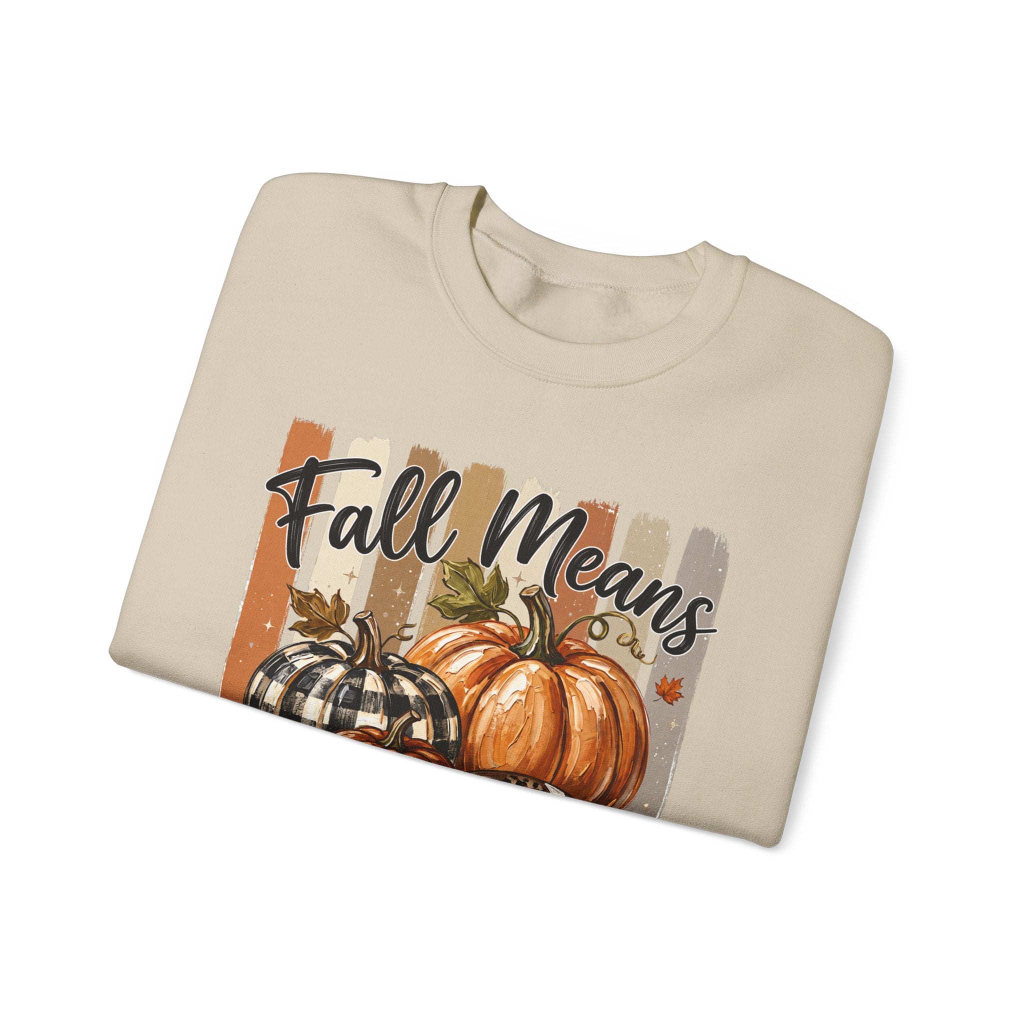 Fall Means Football Sweatshirt - Gildan