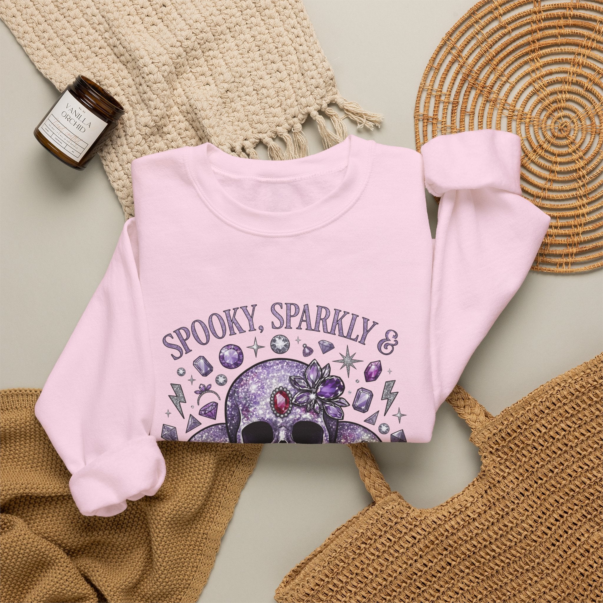 Spooky and Sparkly Sweatshirt - Gildan