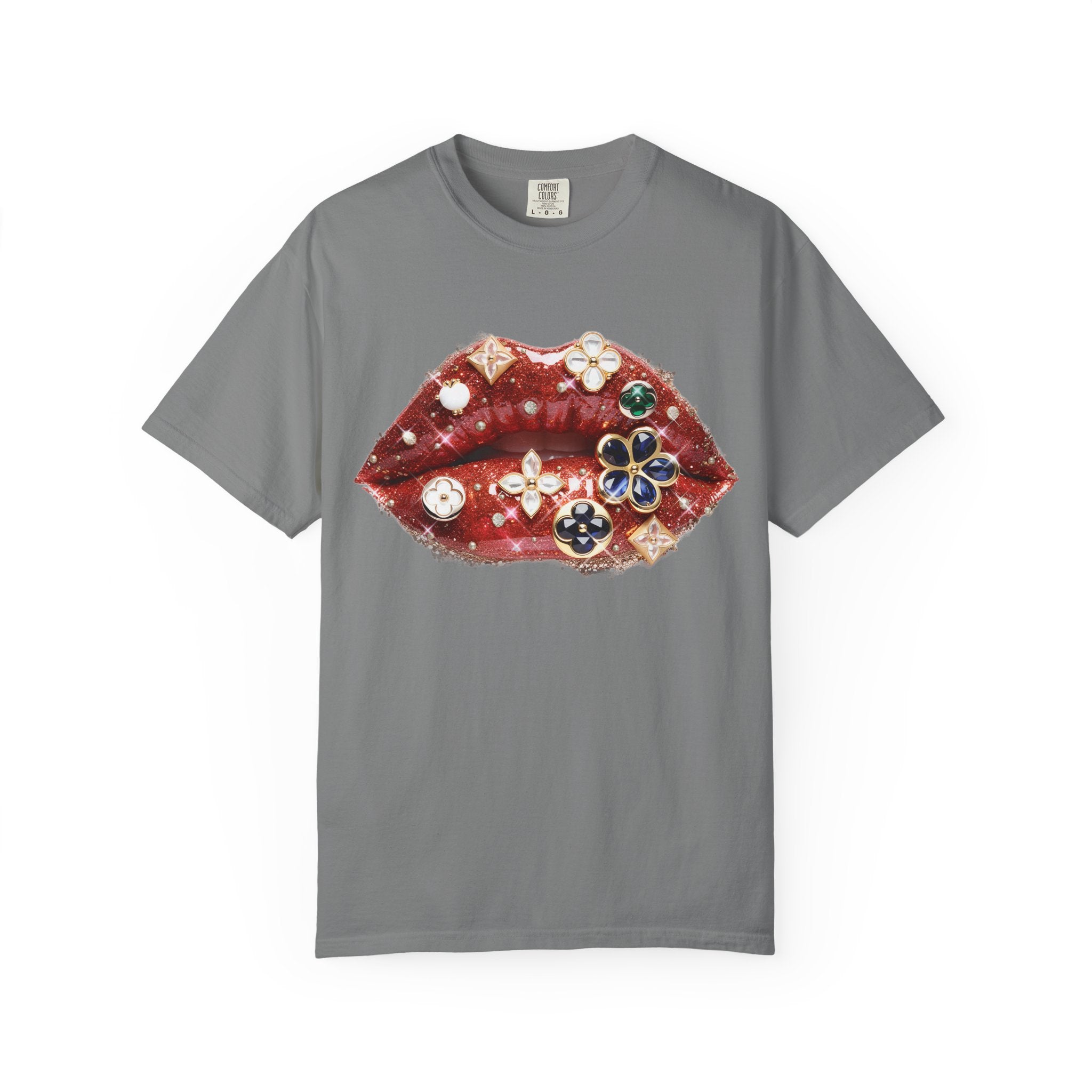 Jewel Lips Tee - Comfort Colors