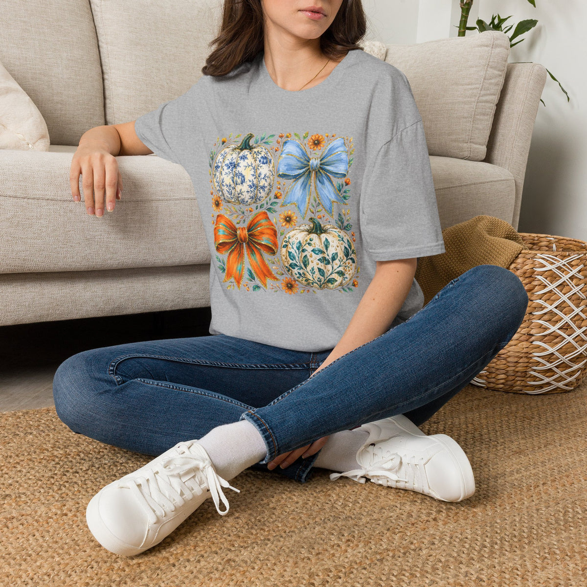 Pumpkin Bows Tee - Gildan