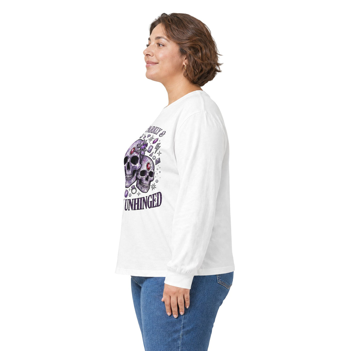 Spooky and Sparkly Long Sleeve Tee - Gildan