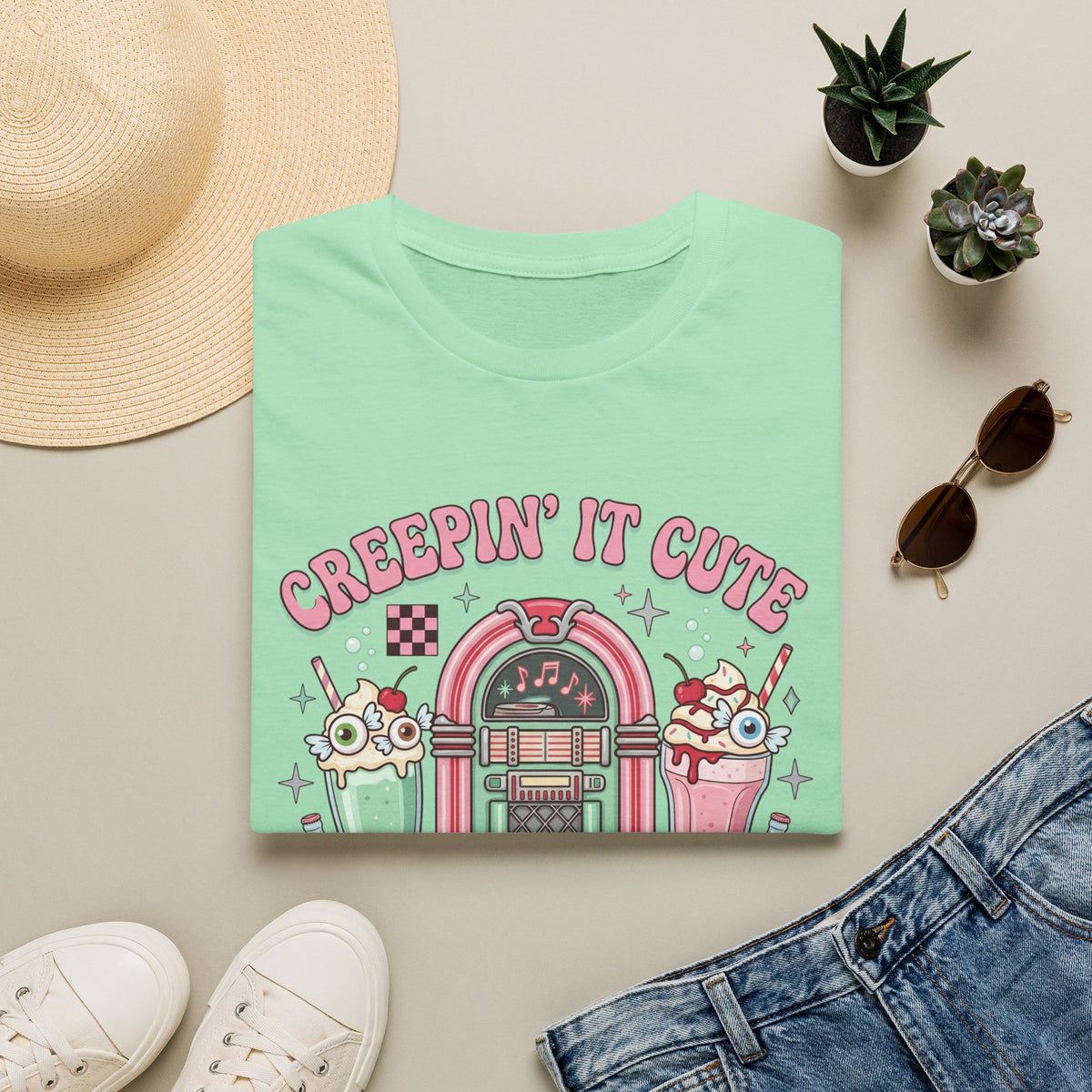 Creepin' It Cute Tee - Gildan