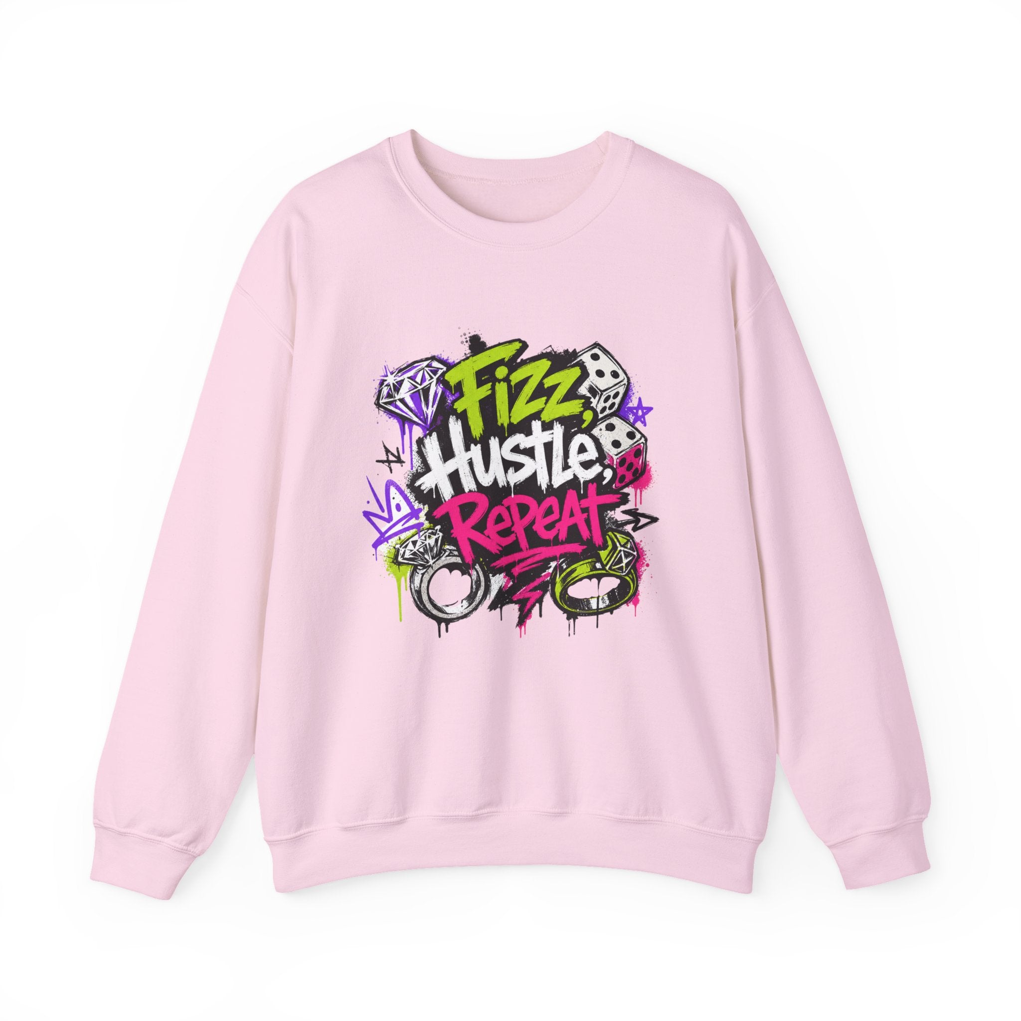 Fizz Hustle Repeat Sweatshirt - Gildan