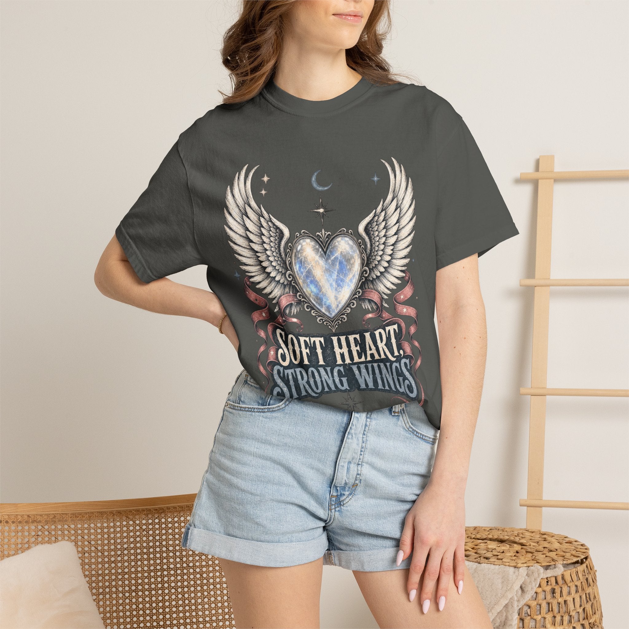 Soft Heart Strong Wings Tee - Comfort Colors