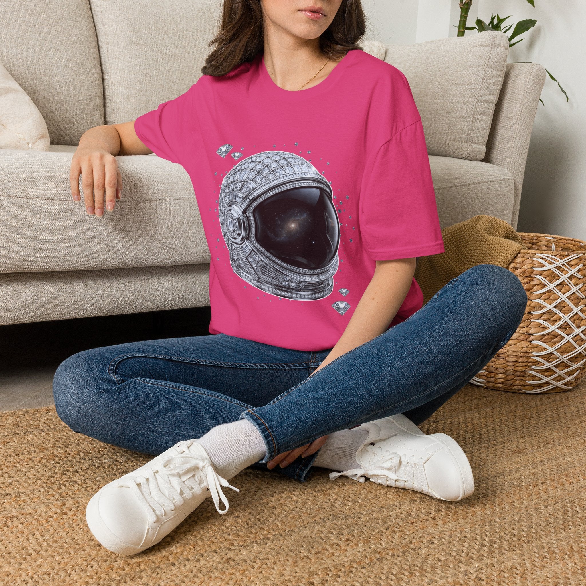 Sparkle Astronaut Tee - Gildan