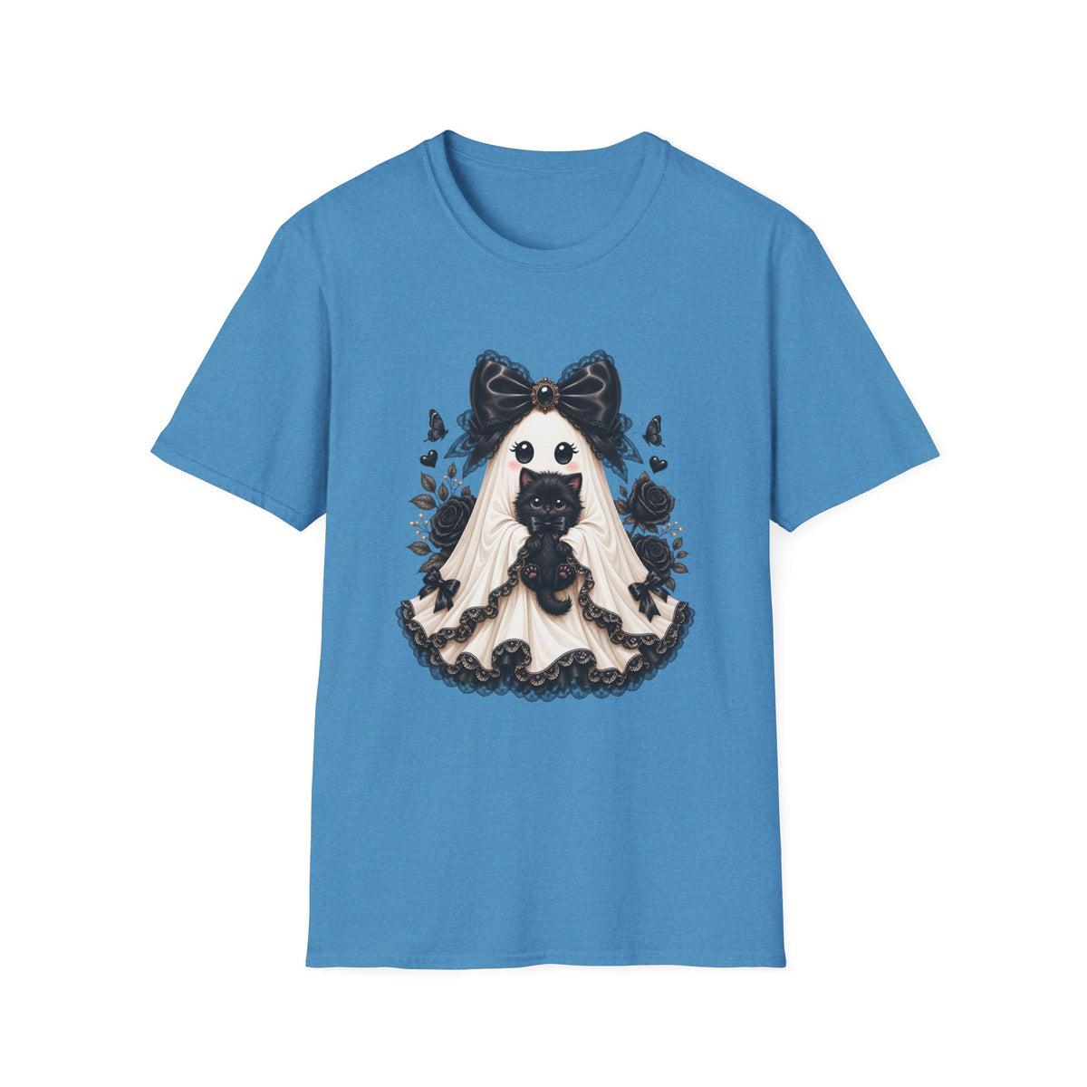 Lace Kitten Ghost Tee - Gildan