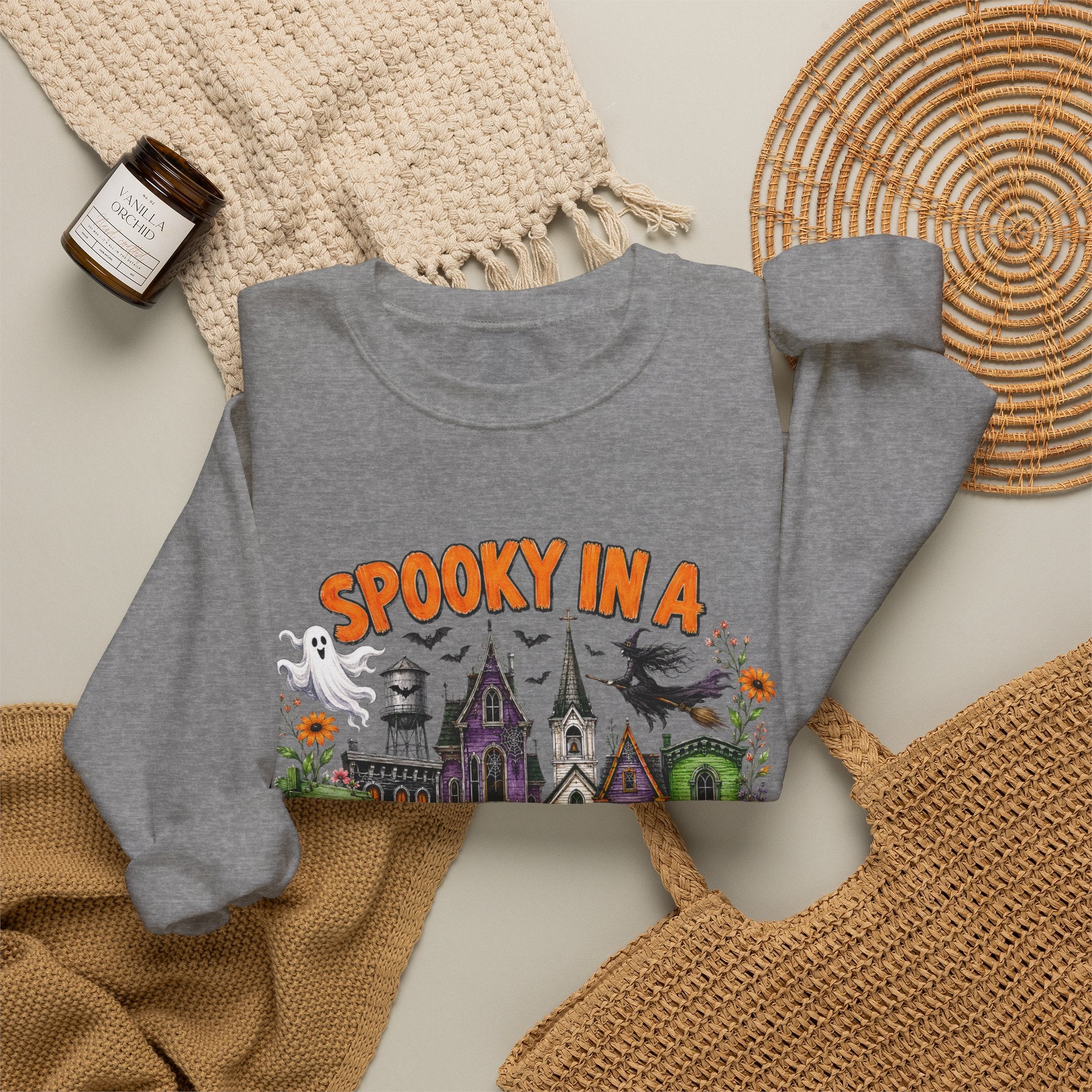 Spooky In A Smalltown Sweatshirt - Gildan