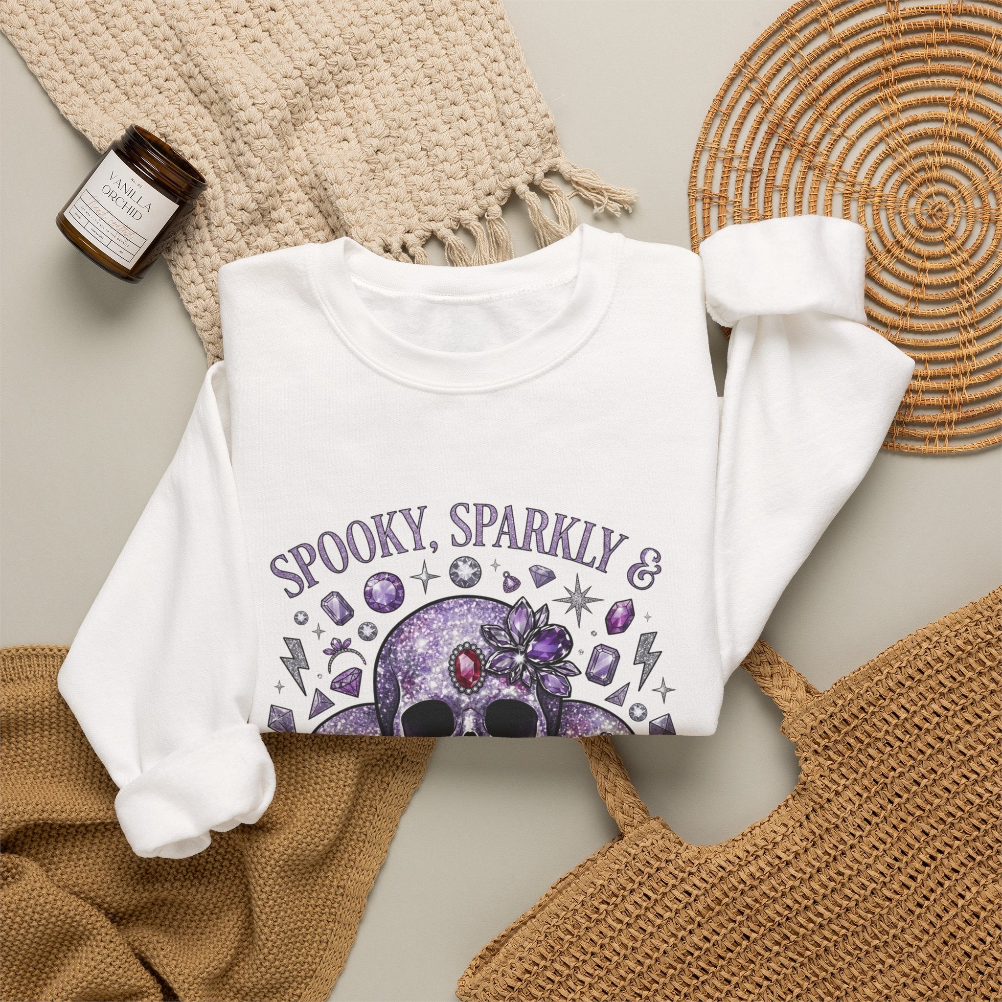 Spooky and Sparkly Sweatshirt - Gildan