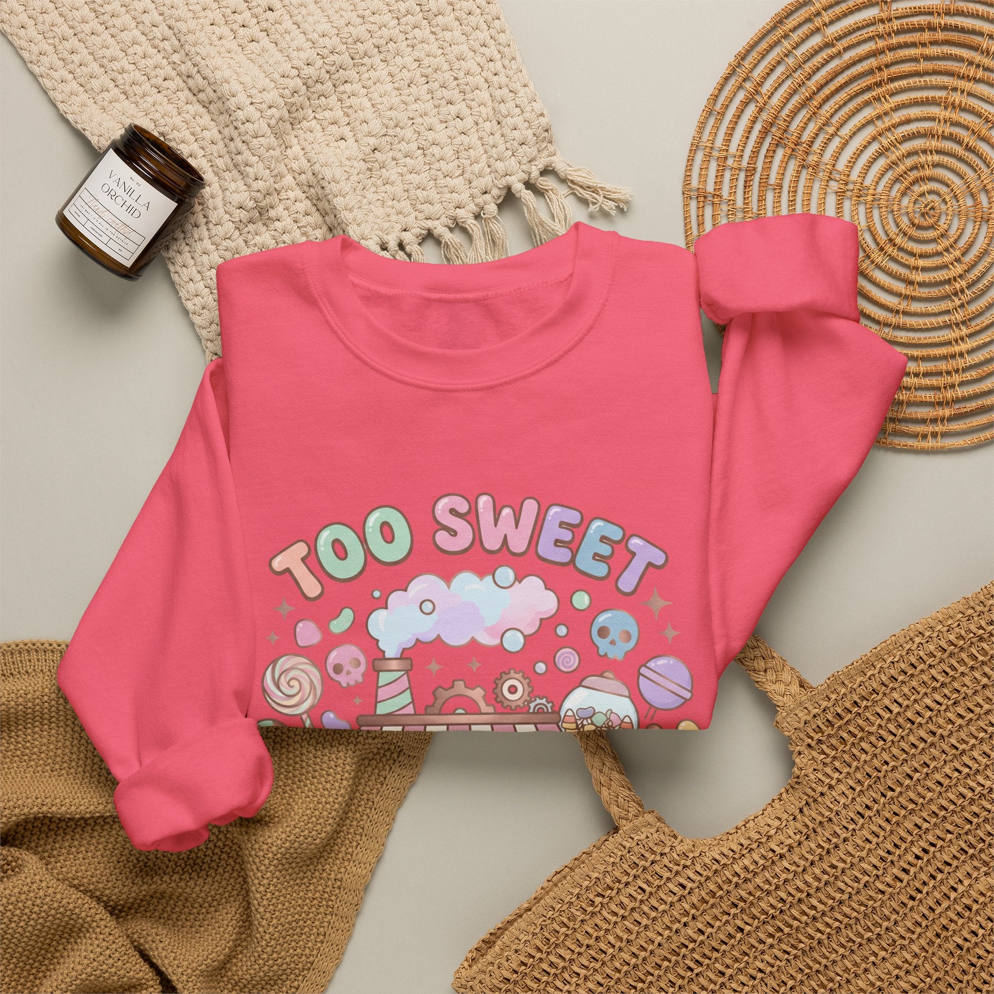 Too Sweet To Be Spooky Sweatshirt - Gildan