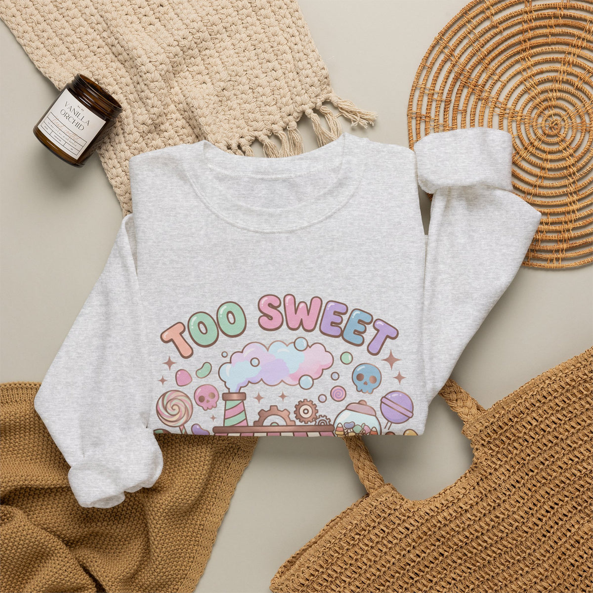 Too Sweet To Be Spooky Sweatshirt - Gildan