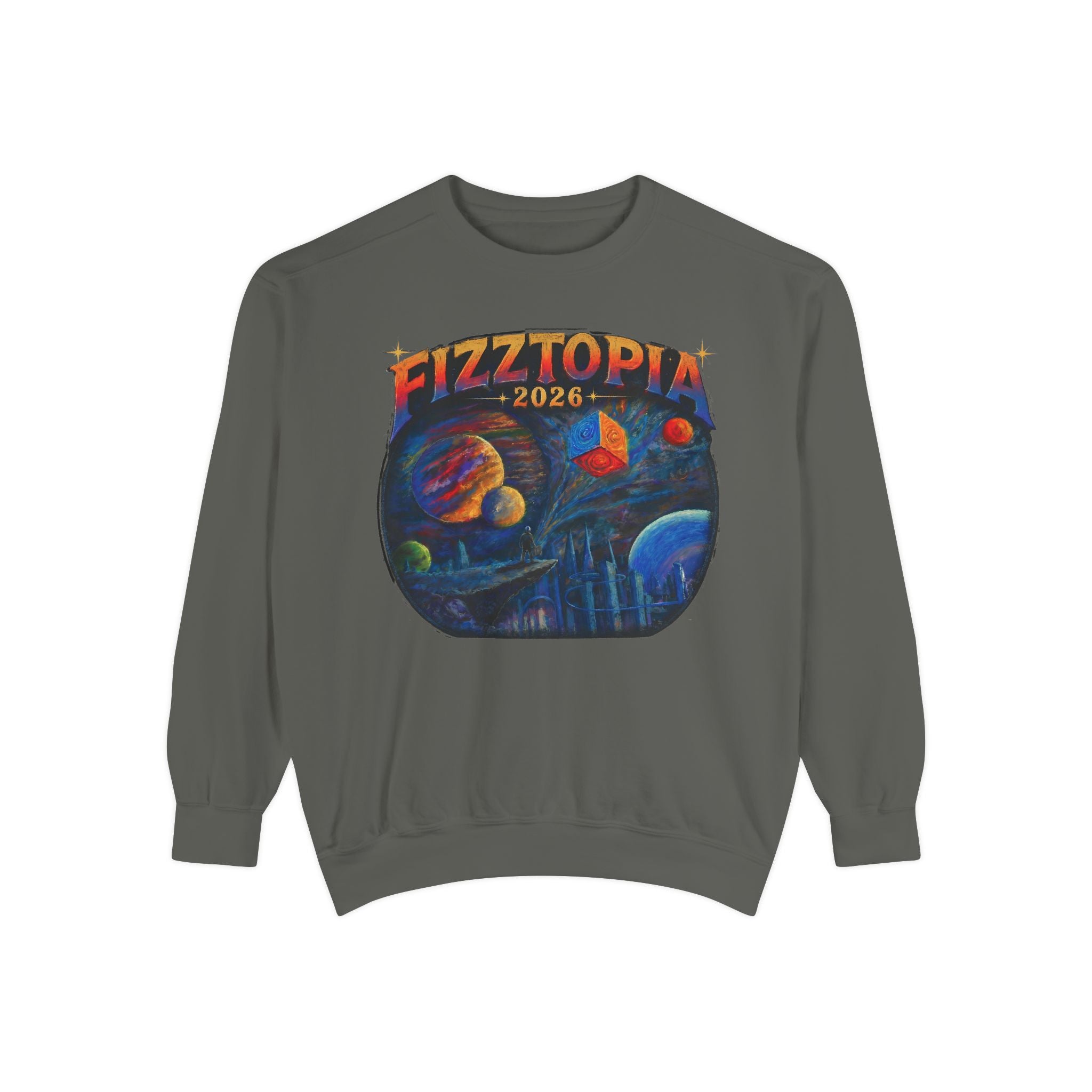 Daddy Ring Bomb's Fizztopia Galaxy Sweatshirt - Comfort Colors
