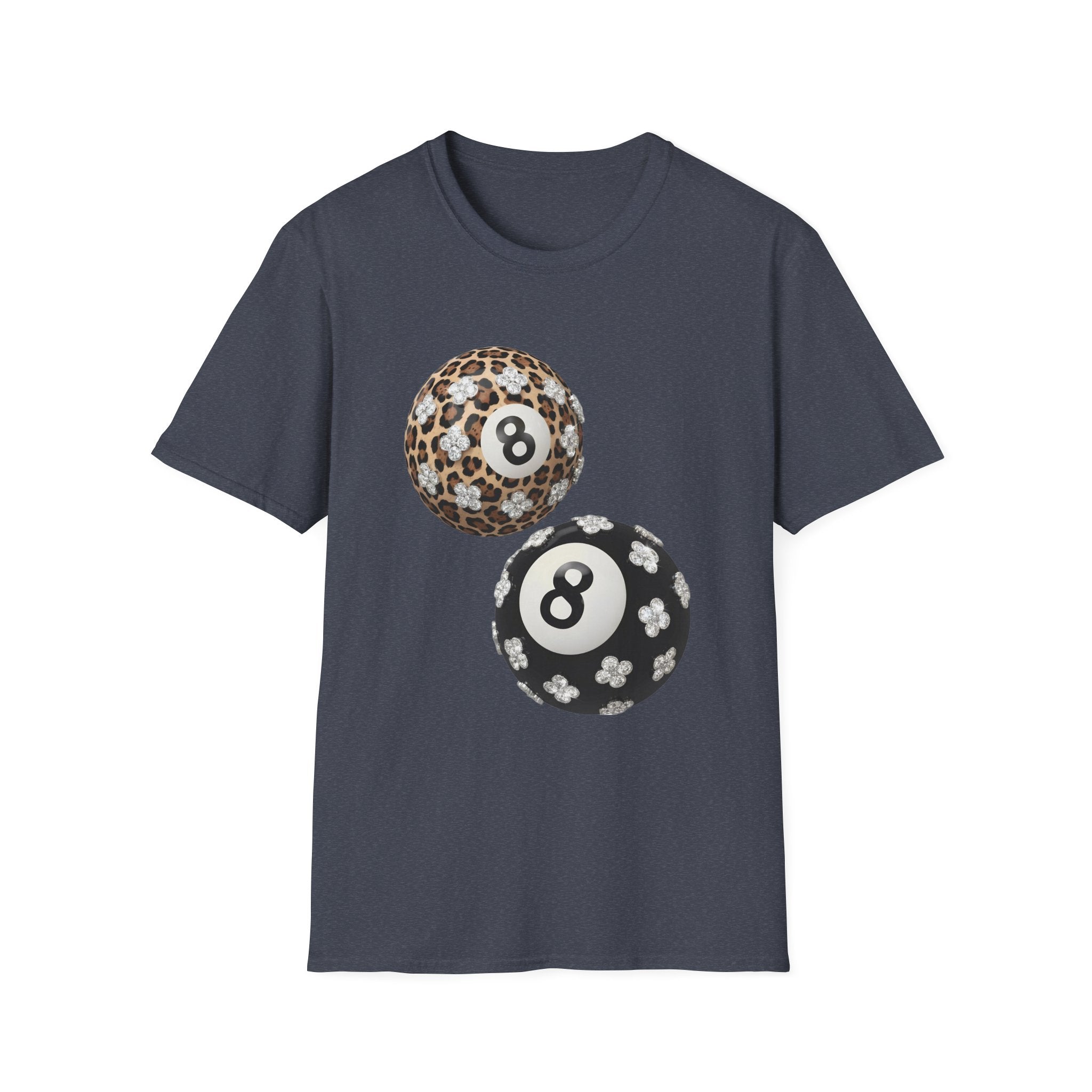 Jeweled Lucky 8 Ball Tee - Gildan
