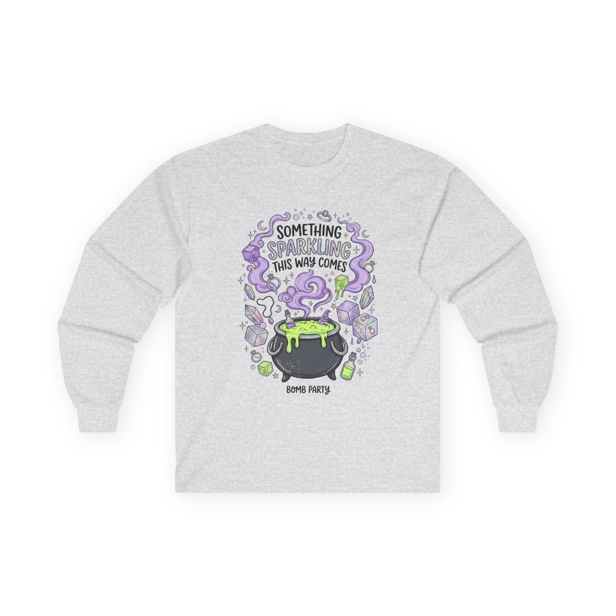 The Spooky Cauldron Long Sleeve Tee - Gildan