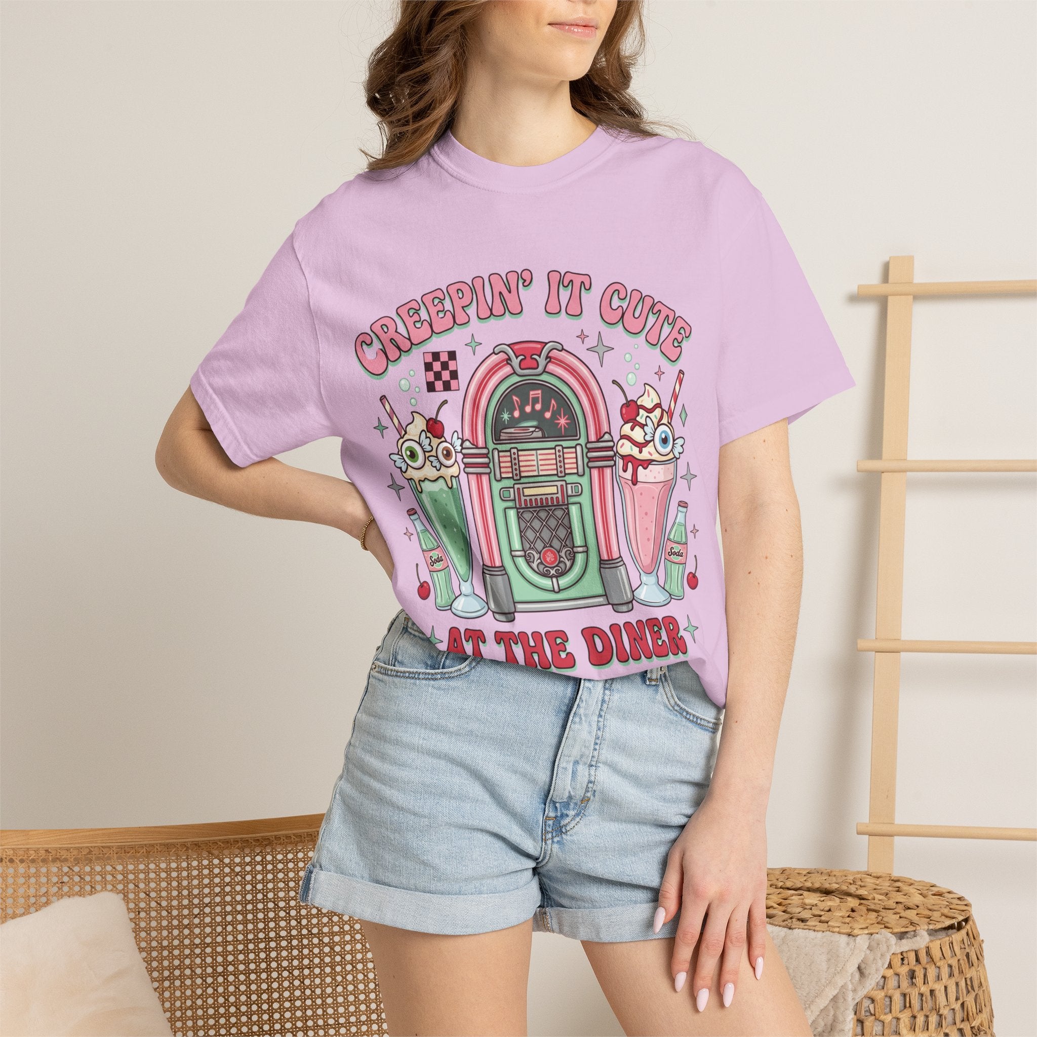 Creepin' It Cute Tee - Comfort Colors