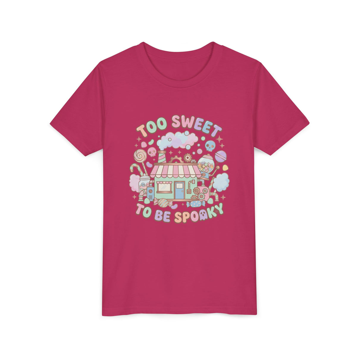 Too Sweet To Be Spooky Big Kid Tee