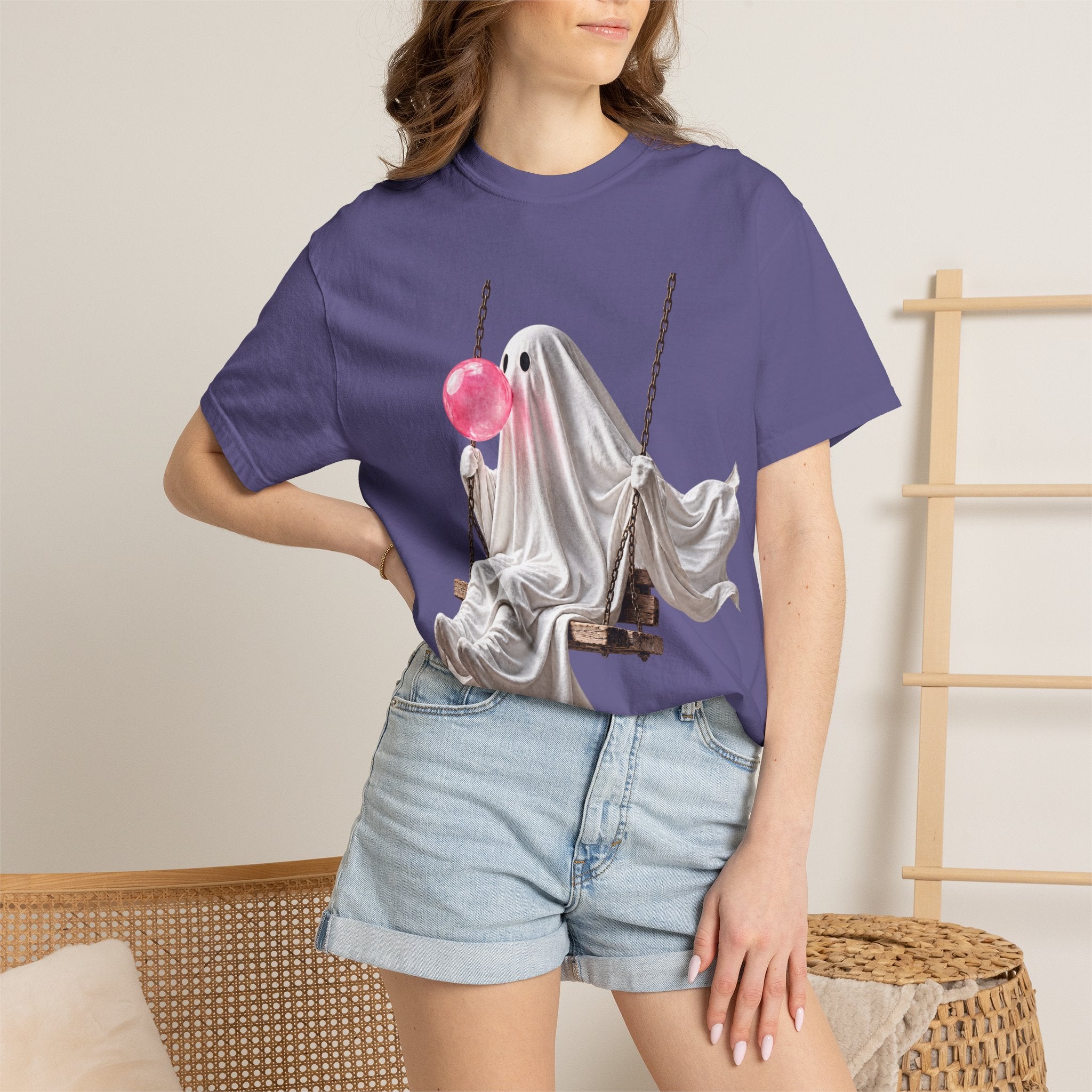 Bubblegum Ghost Tee - Comfort Colors