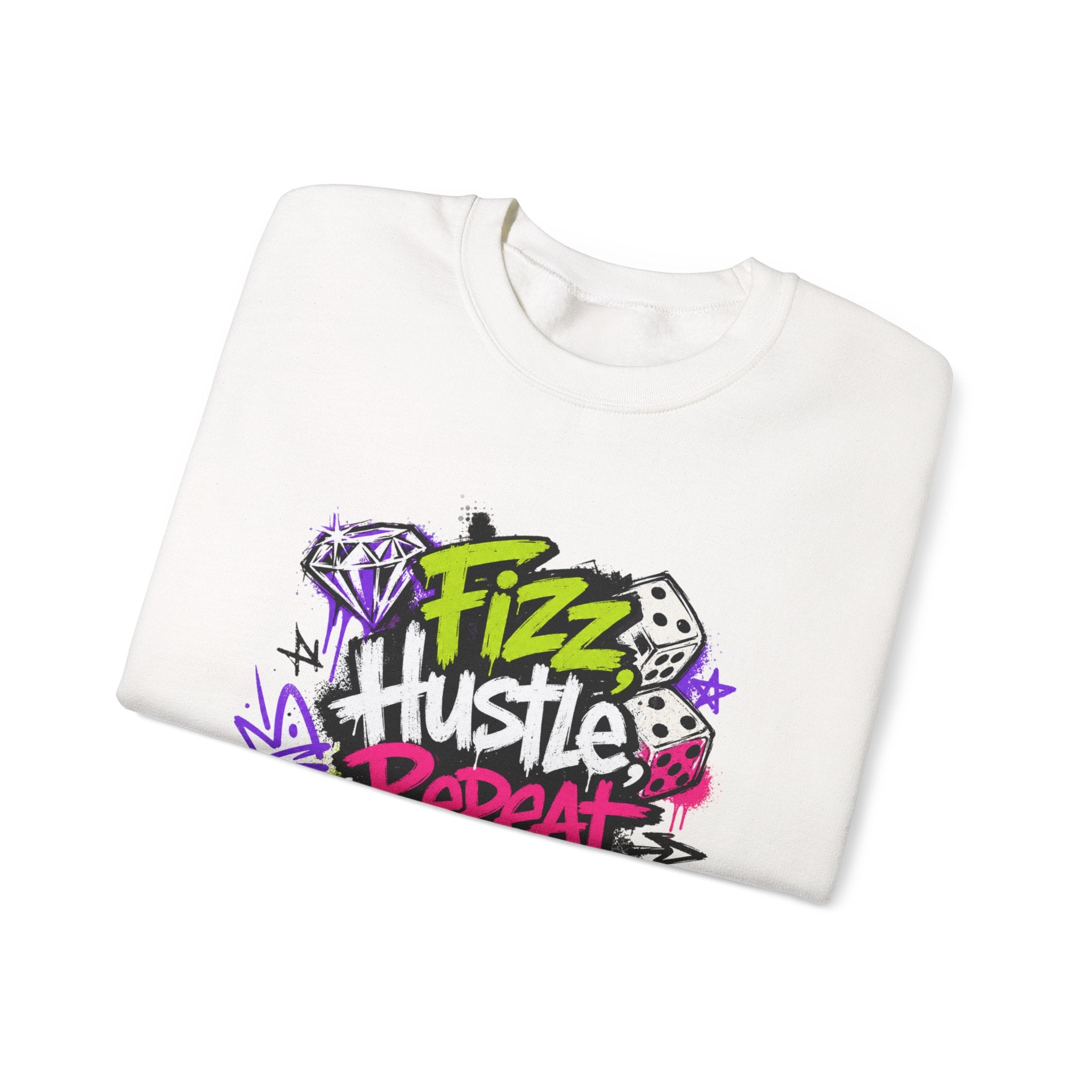 Fizz Hustle Repeat Sweatshirt - Gildan