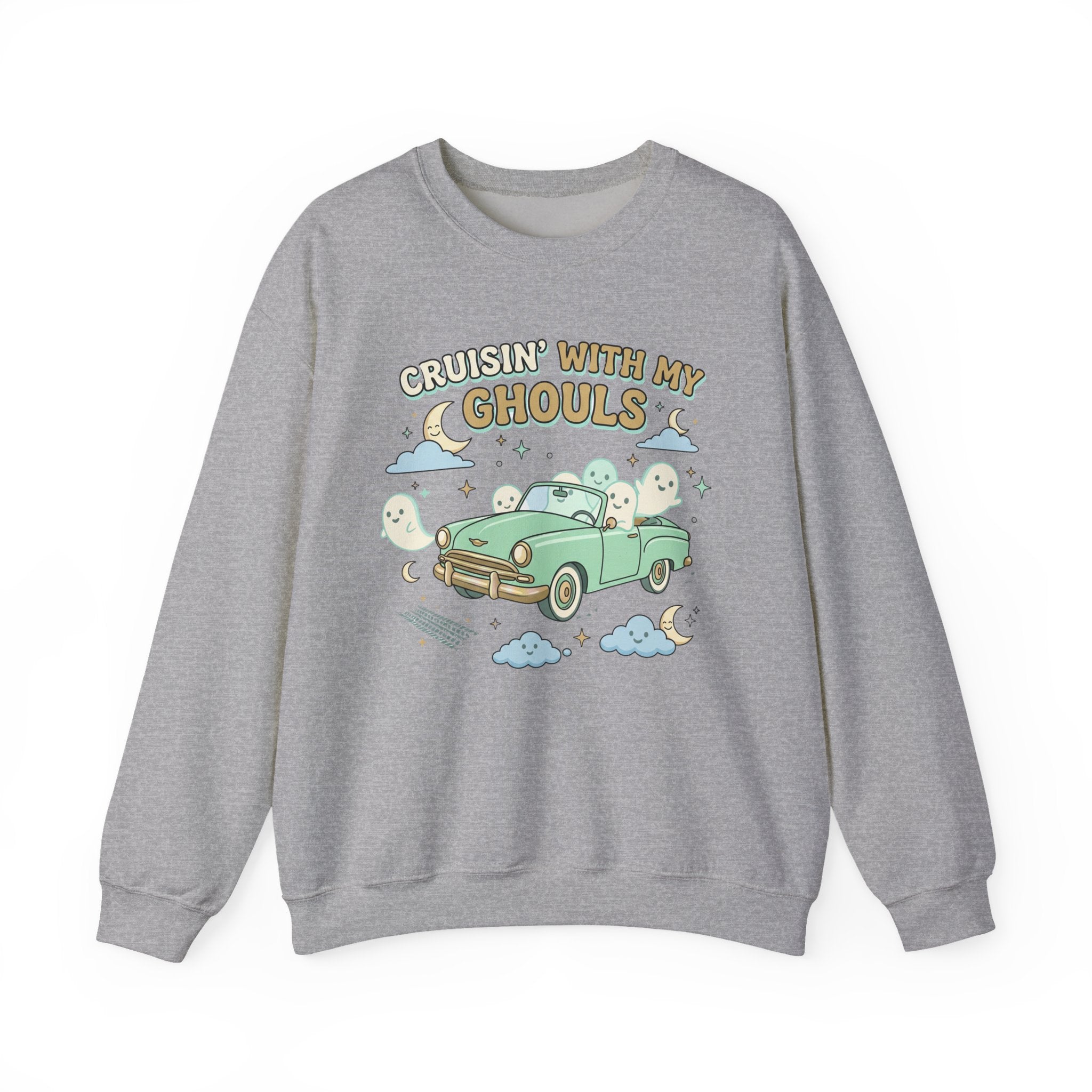 Cruisin' With My Ghouls Sweatshirt - Gildan