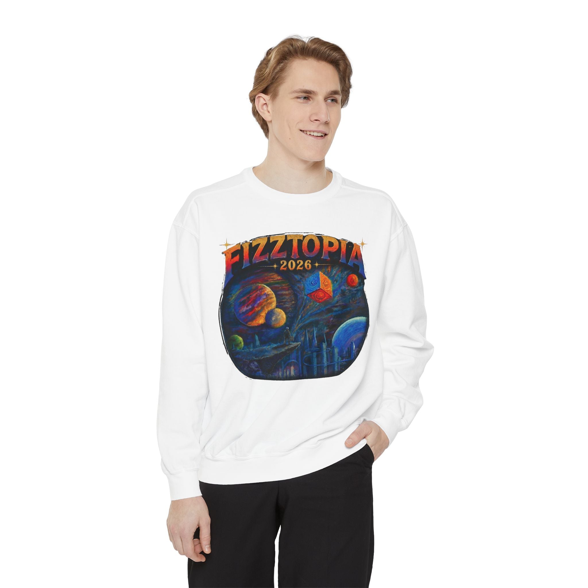 Daddy Ring Bomb's Fizztopia Galaxy Sweatshirt - Comfort Colors