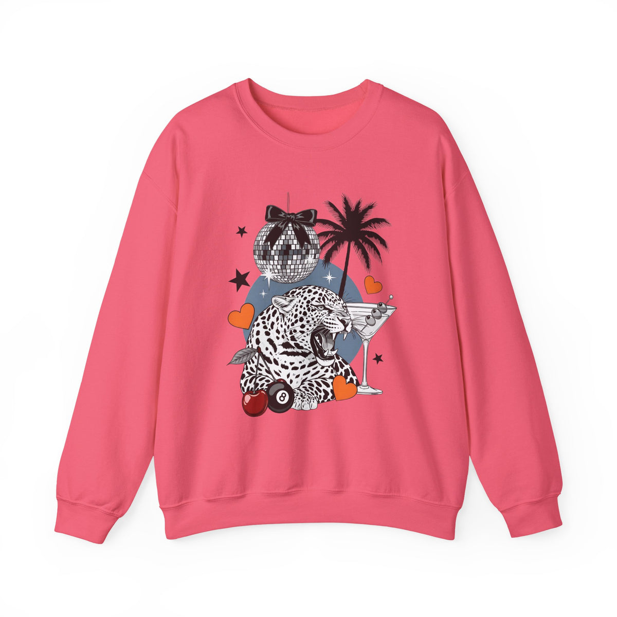Disco Cheetah Sweatshirt - Gildan