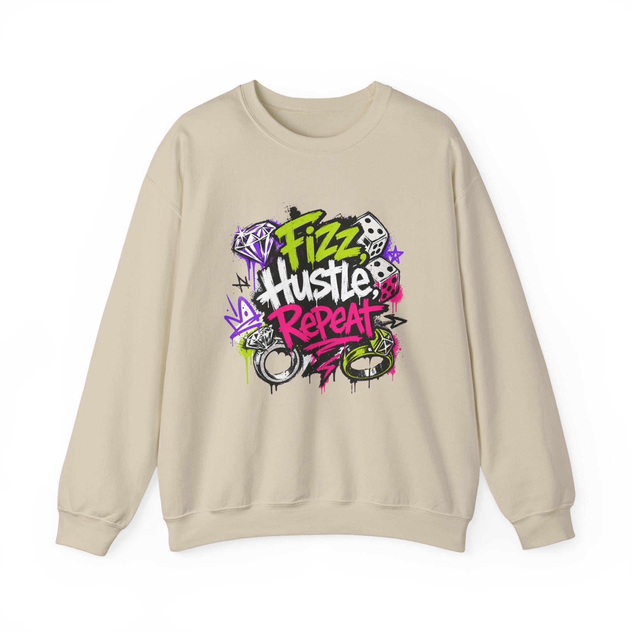 Fizz Hustle Repeat Sweatshirt - Gildan