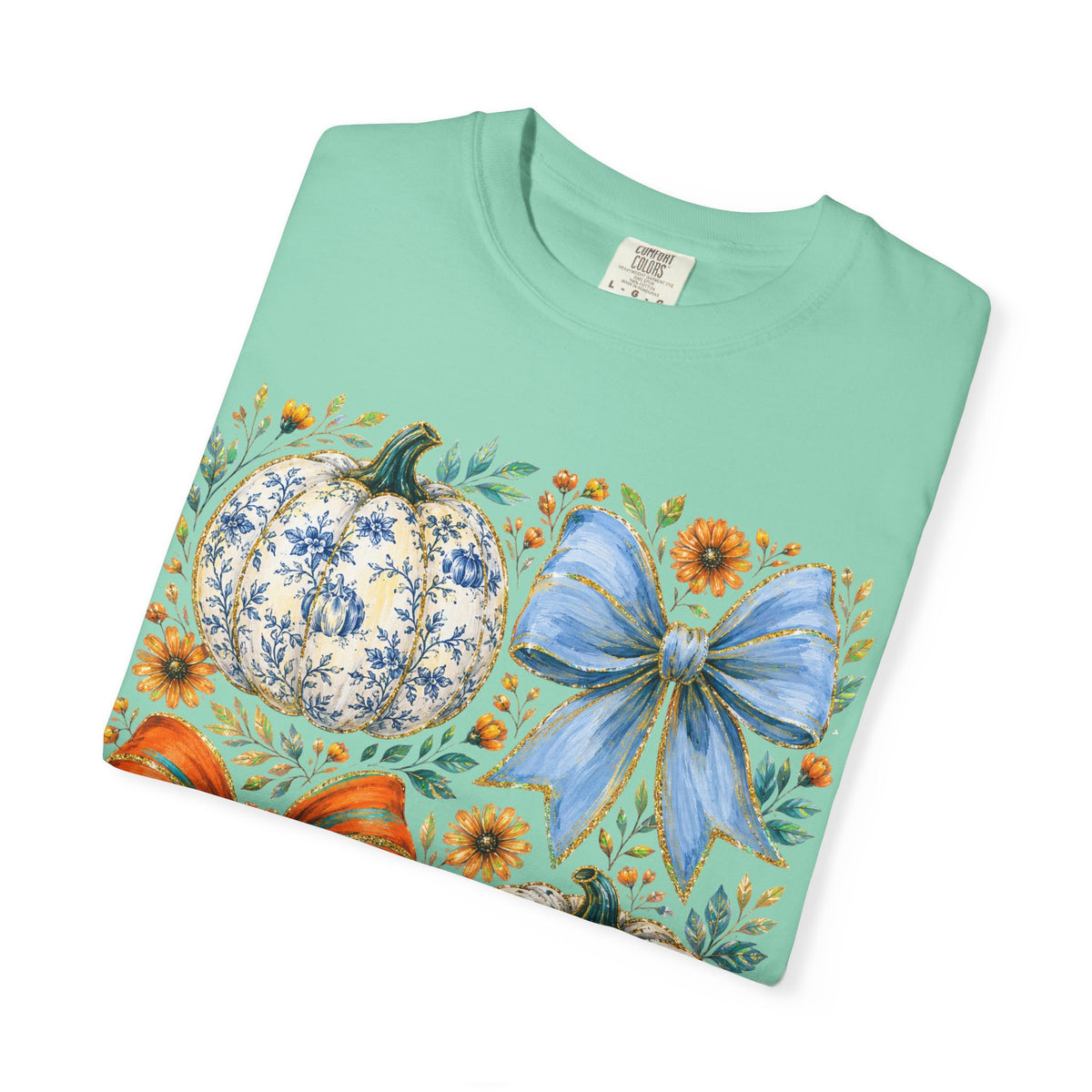 Pumpkin Bows Tee - Comfort Colors