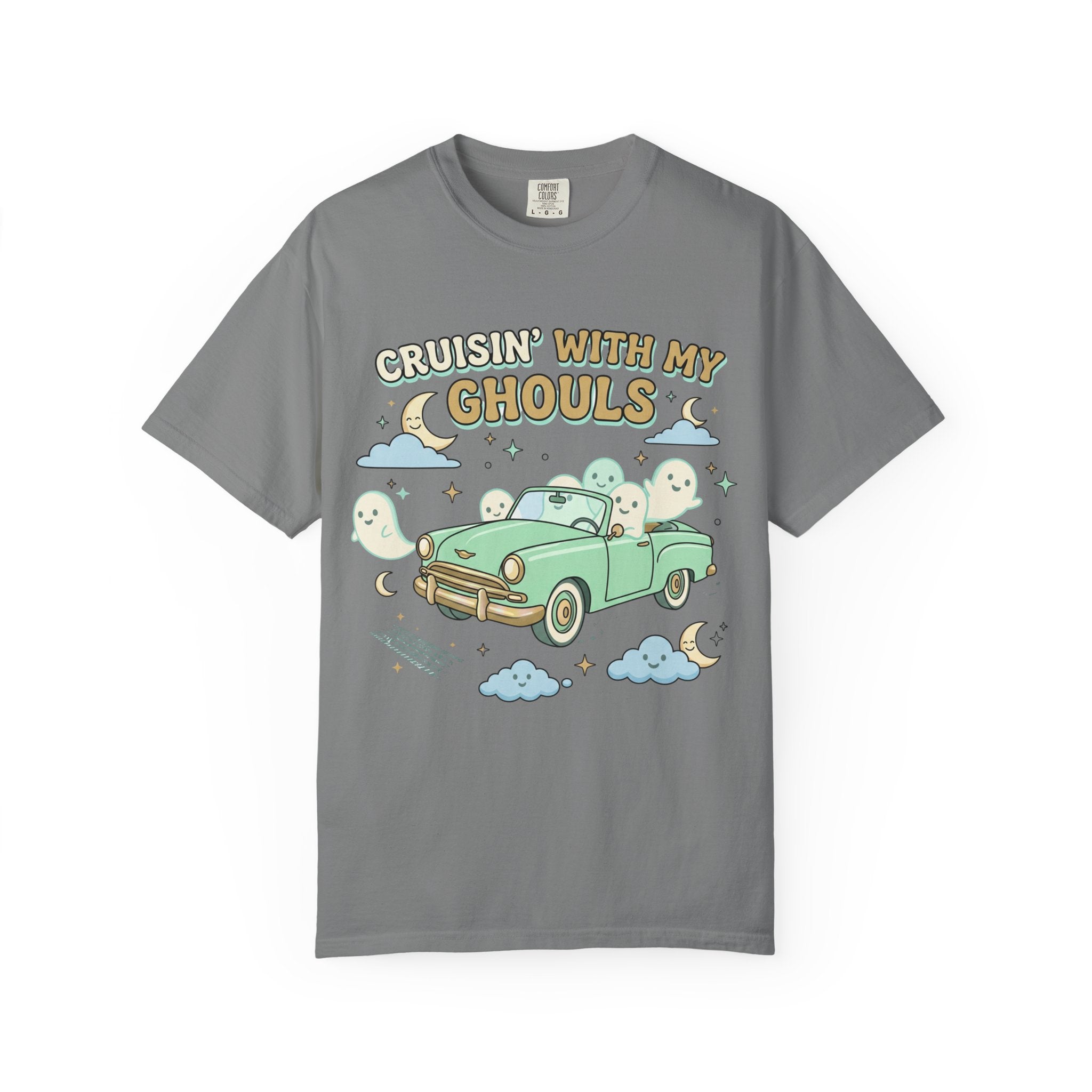 Cruisin' With My Ghouls Tee - Comfort Colors