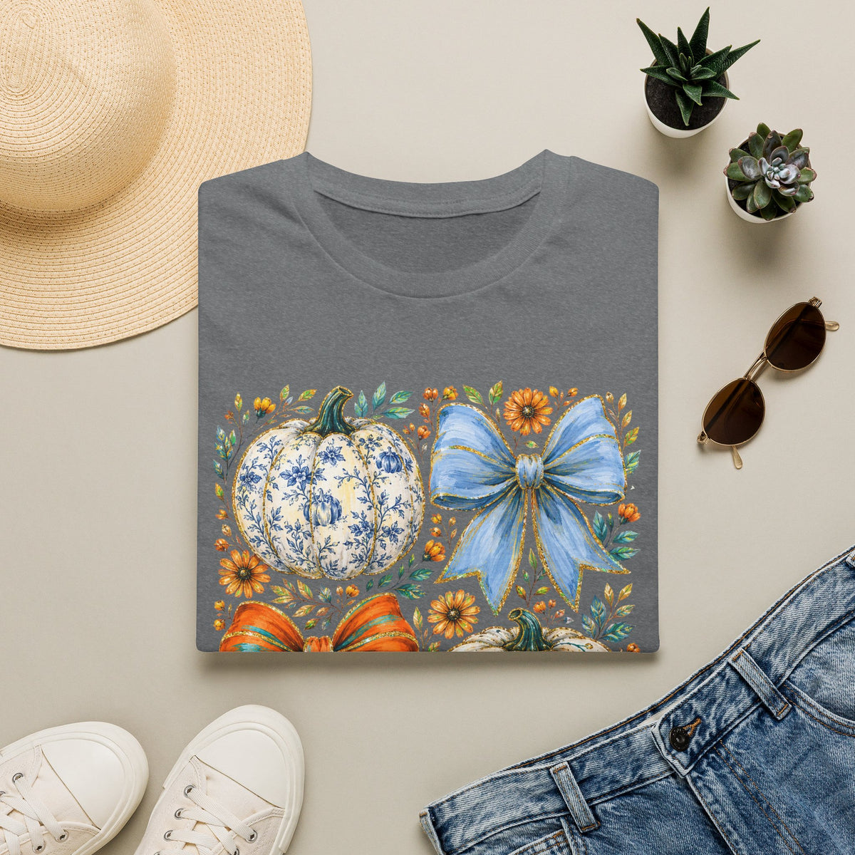 Pumpkin Bows Tee - Gildan