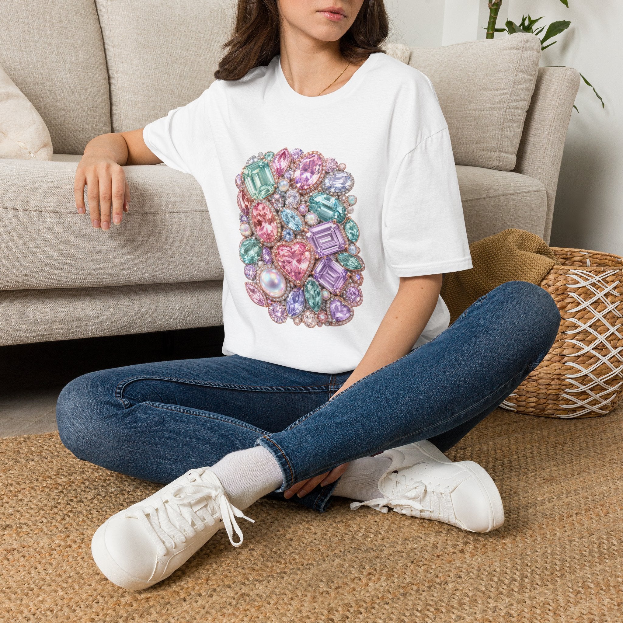 Halo Gemstone Tee - Gildan