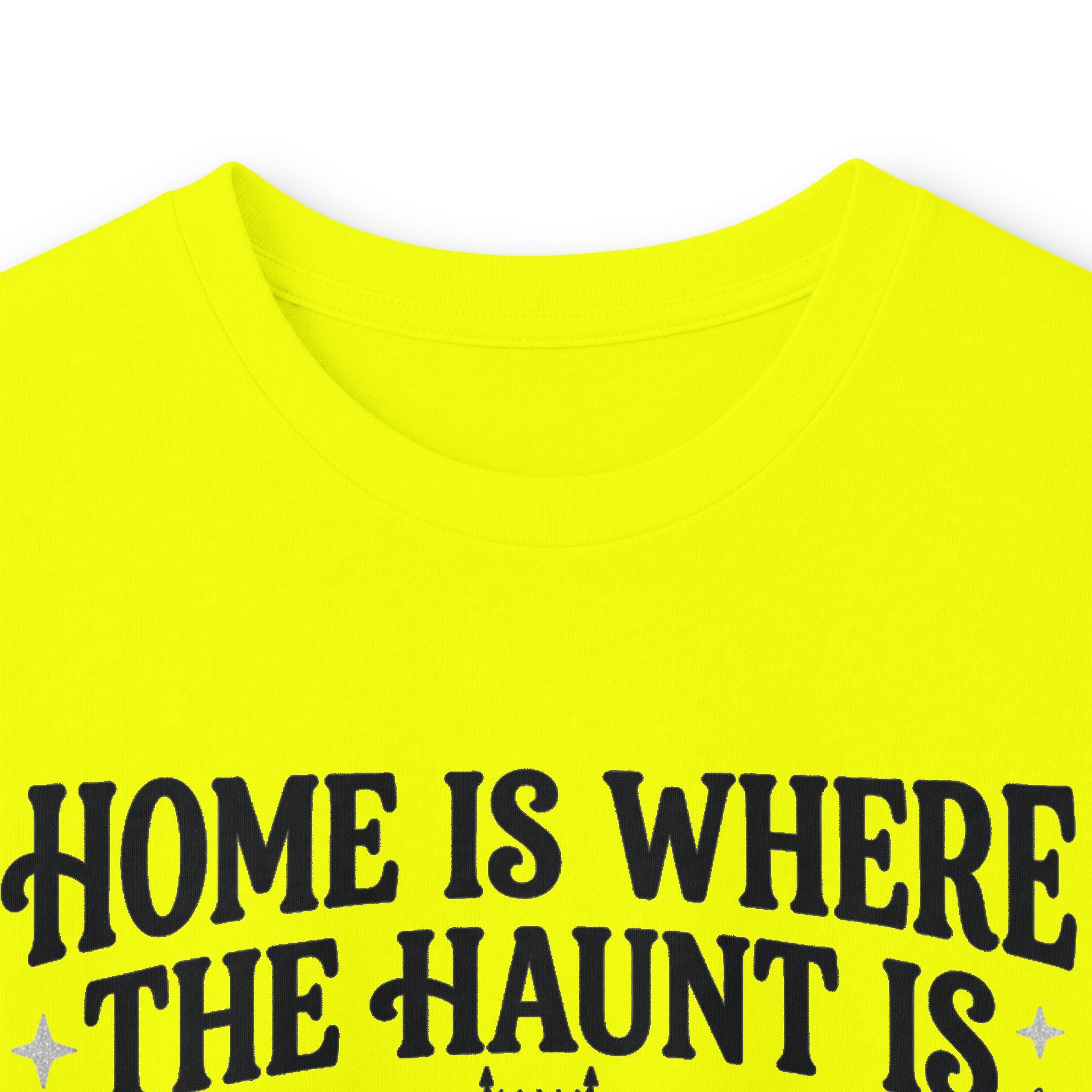 Home Is Where The Haunt Is Long Sleeve Tee - Gildan