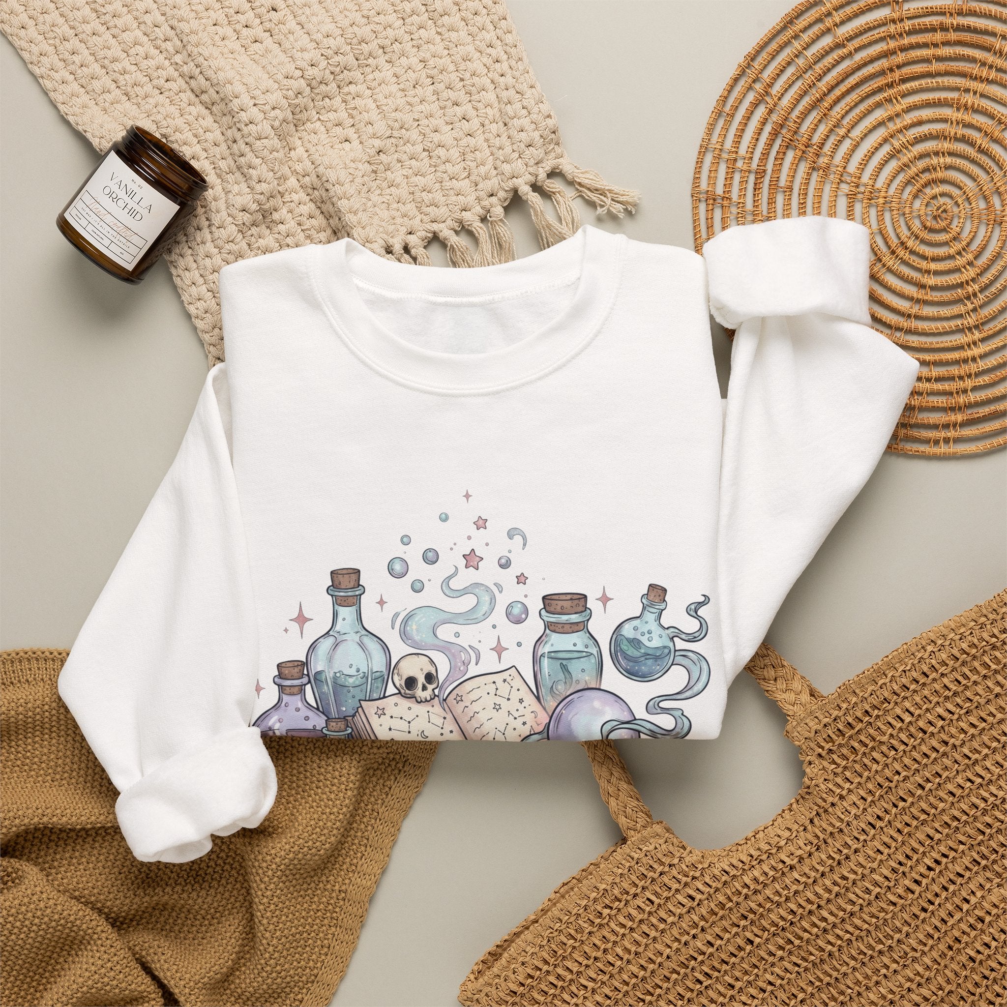 Potion Bottles and Pretty Sparkles Sweatshirt - Gildan