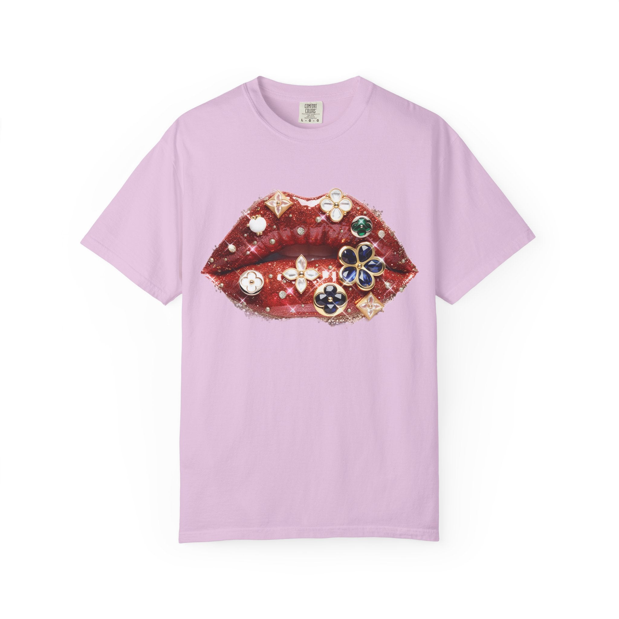 Jewel Lips Tee - Comfort Colors