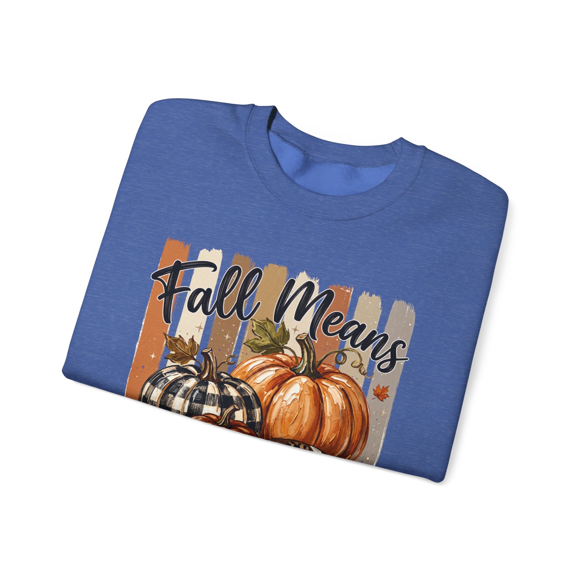 Fall Means Football Sweatshirt - Gildan