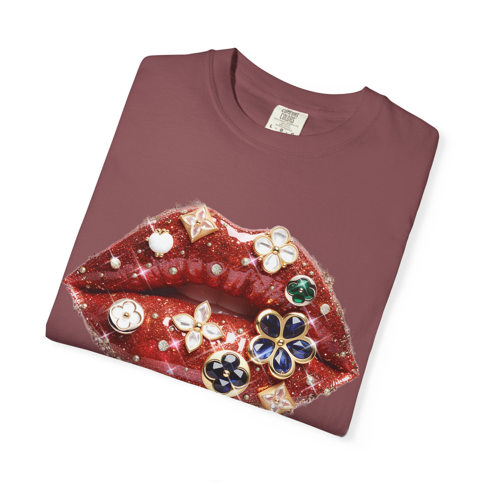 Jewel Lips Tee - Comfort Colors