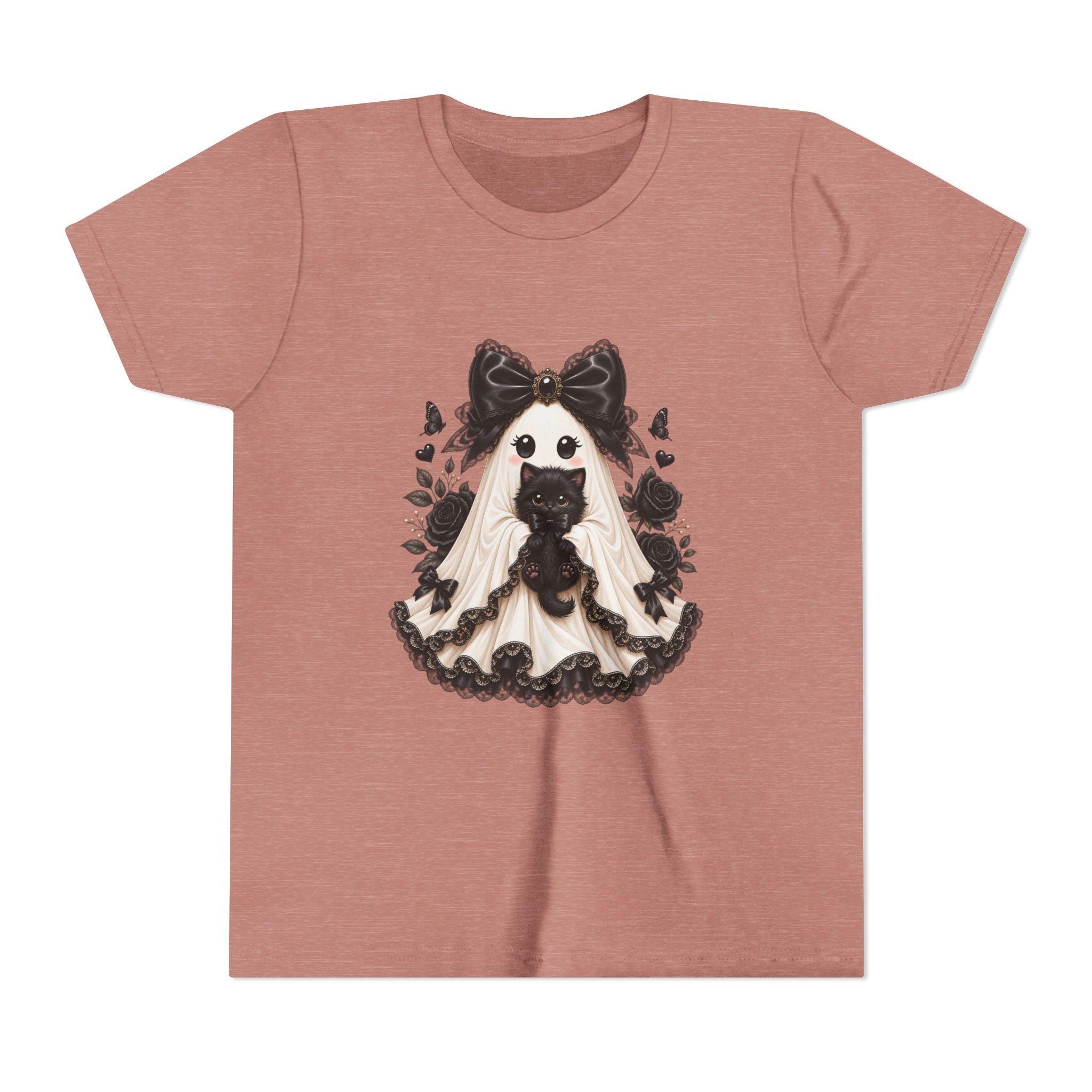 Lace Kitten Ghost Tee - Youth Tee