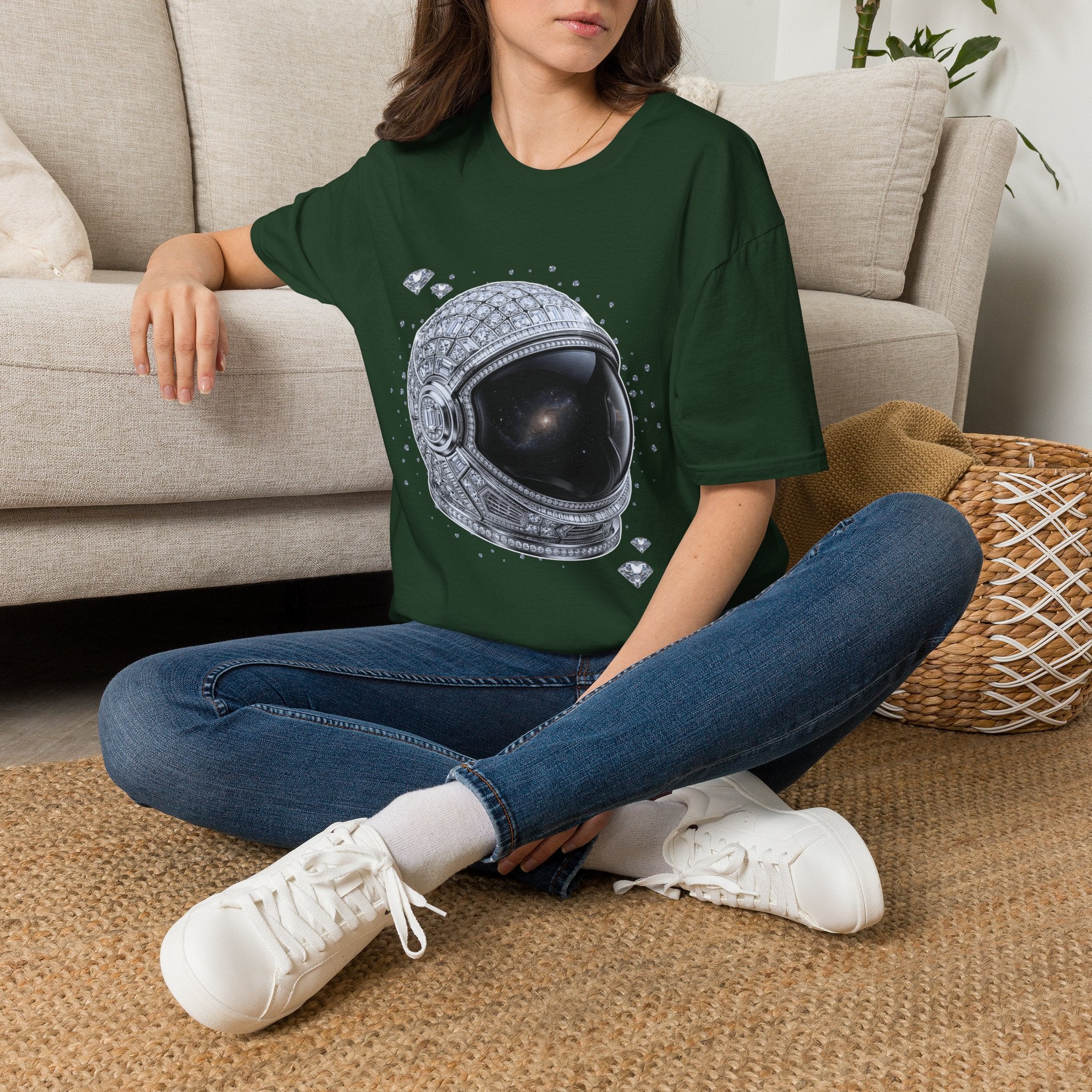 Sparkle Astronaut Tee - Gildan