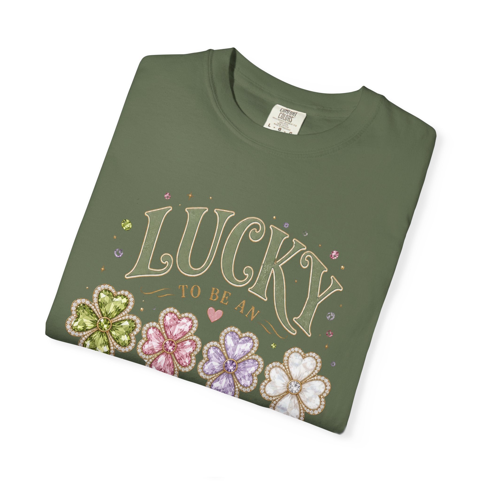 Lucky To Be an August Girl Tee - Comfort Colors