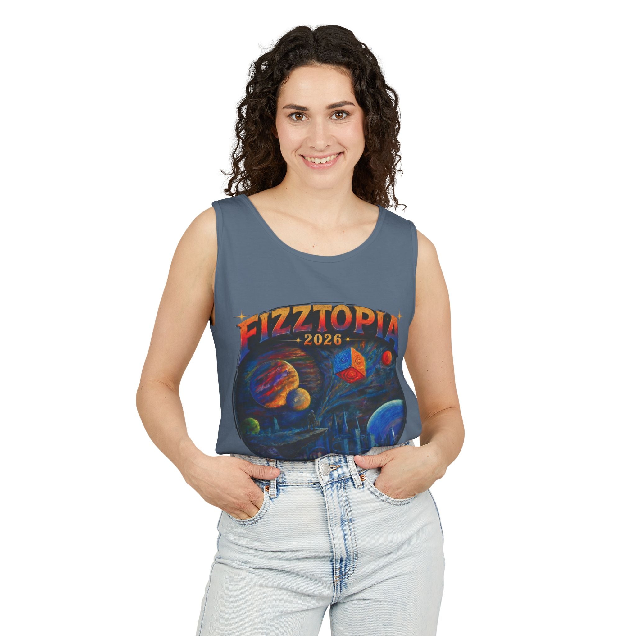 Daddy Ring Bomb's Fizztopia Galaxy Tank - Comfort Colors