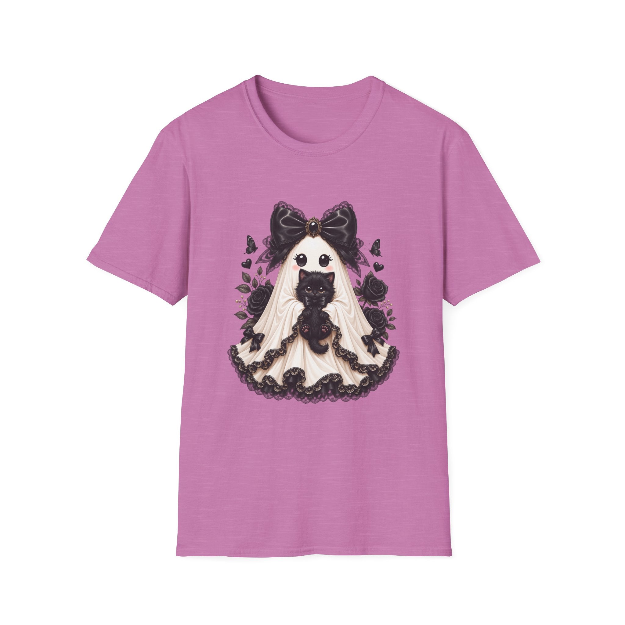 Lace Kitten Ghost Tee - Gildan