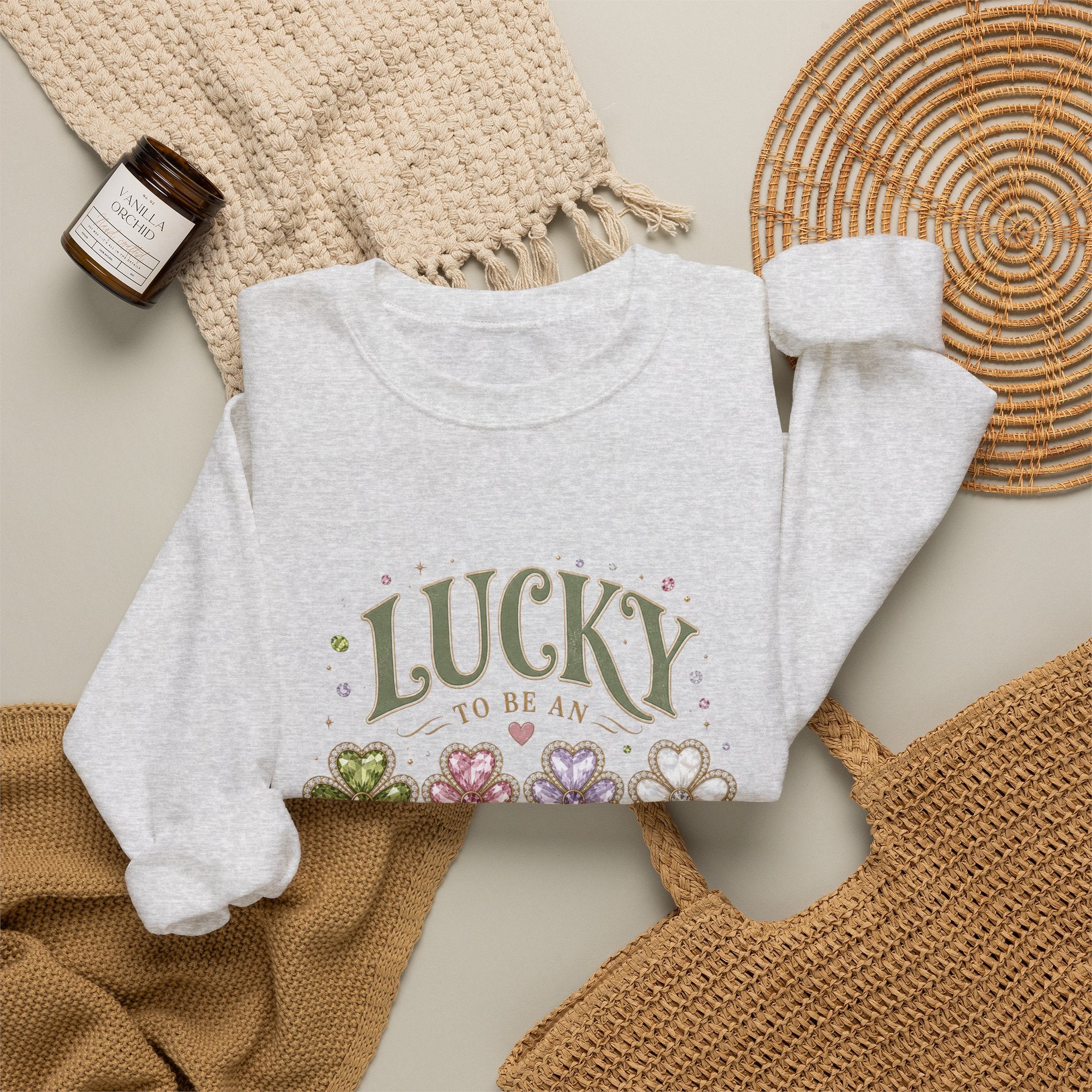 Lucky To Be An August Girl Sweatshirt
