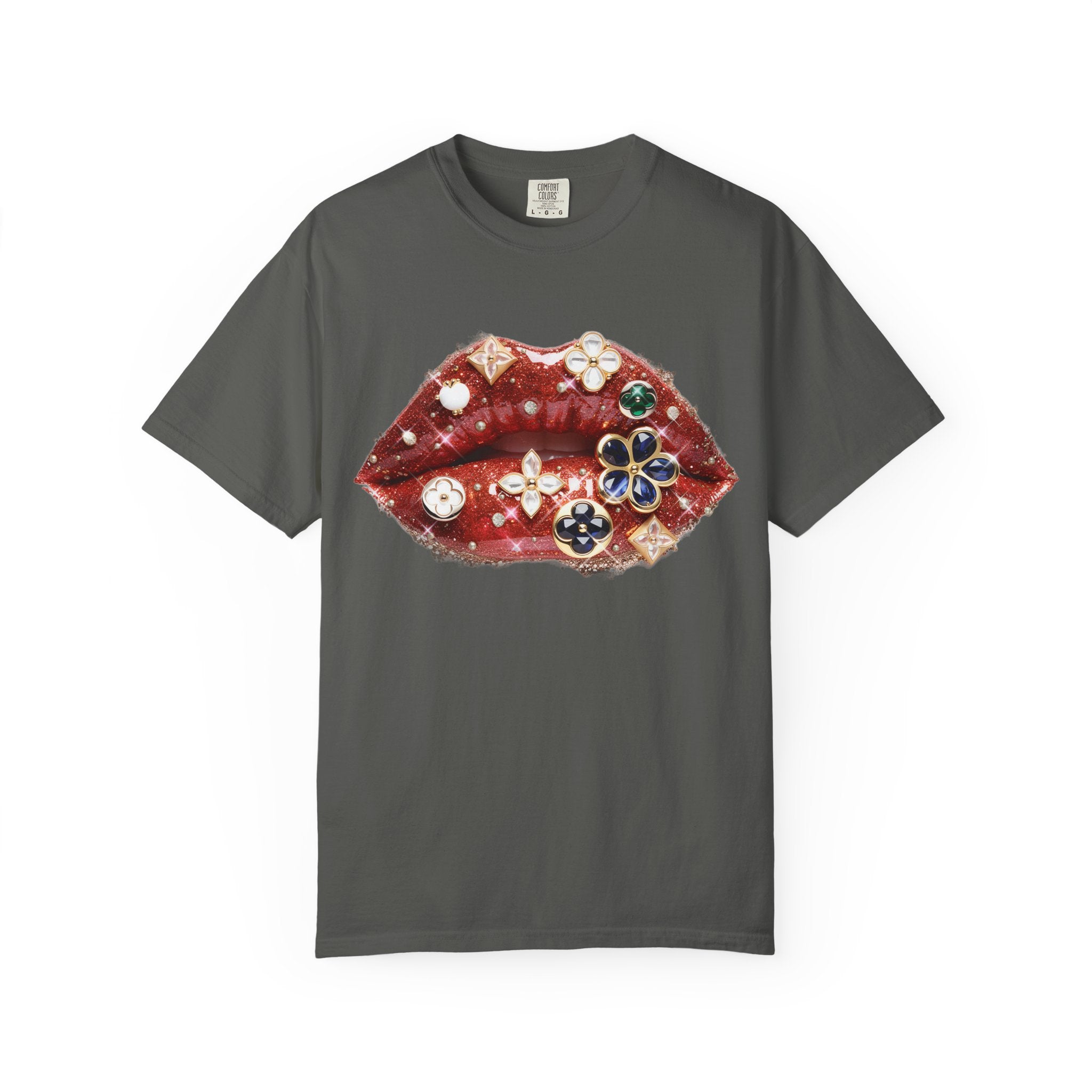 Jewel Lips Tee - Comfort Colors