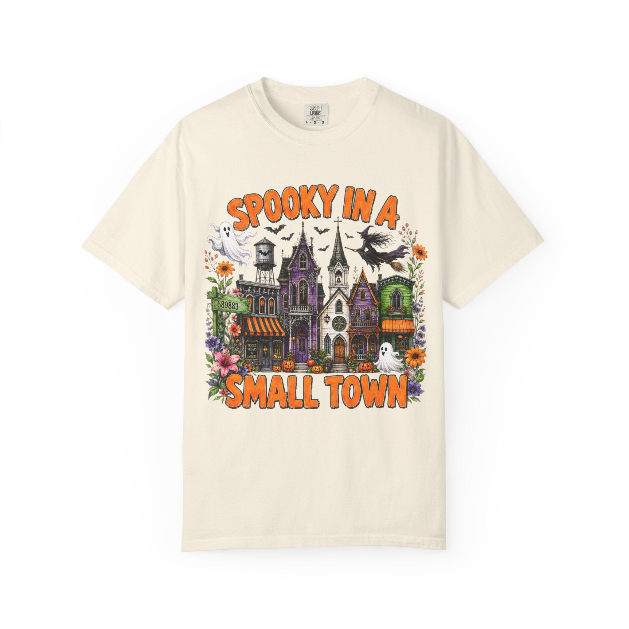 Spooky In A Small Town Tee - Comfort Colors